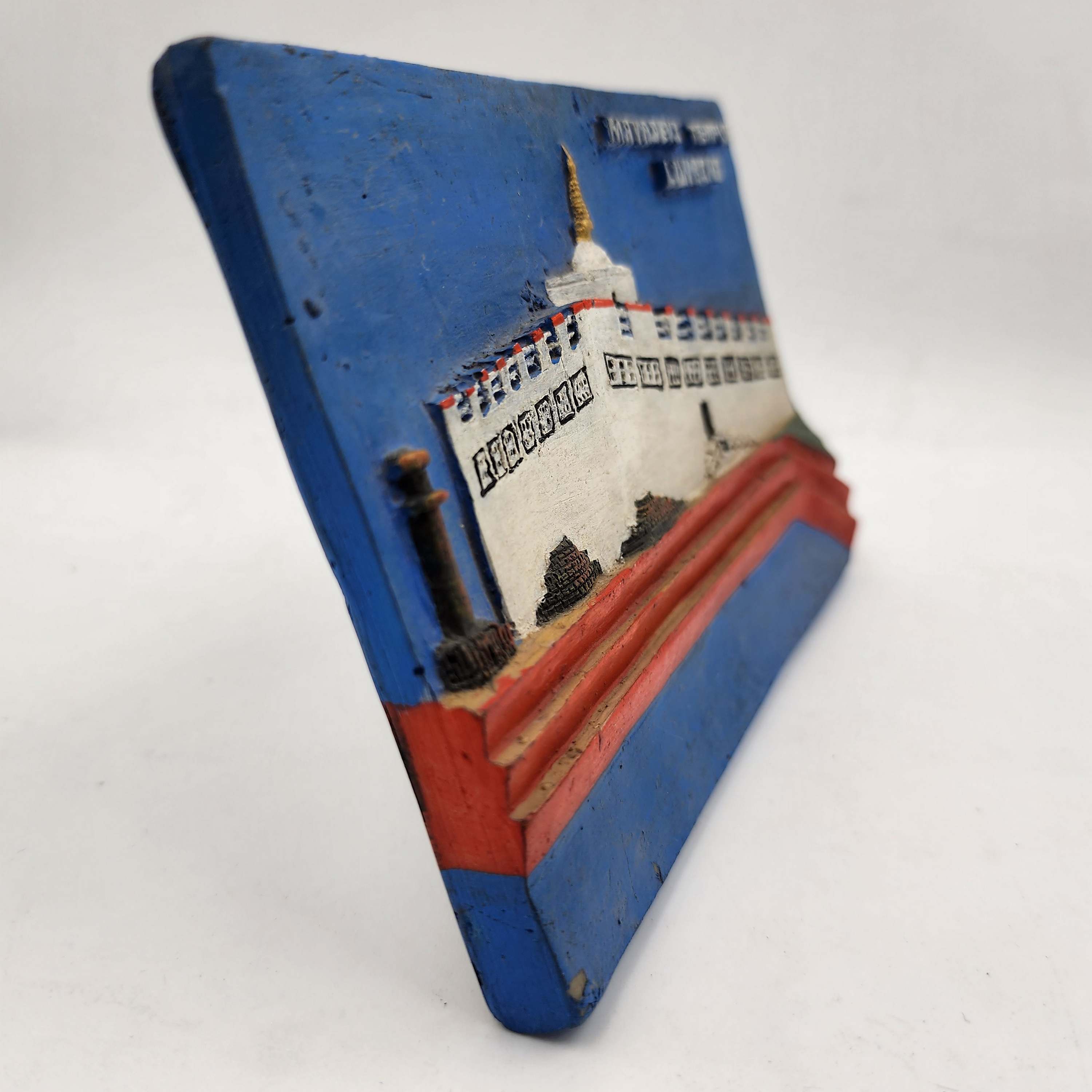 3d Fiber Art Of Lumbini birth Place Of Gautam Buddha Temple Of Nepal With Stand And Wall Hanger