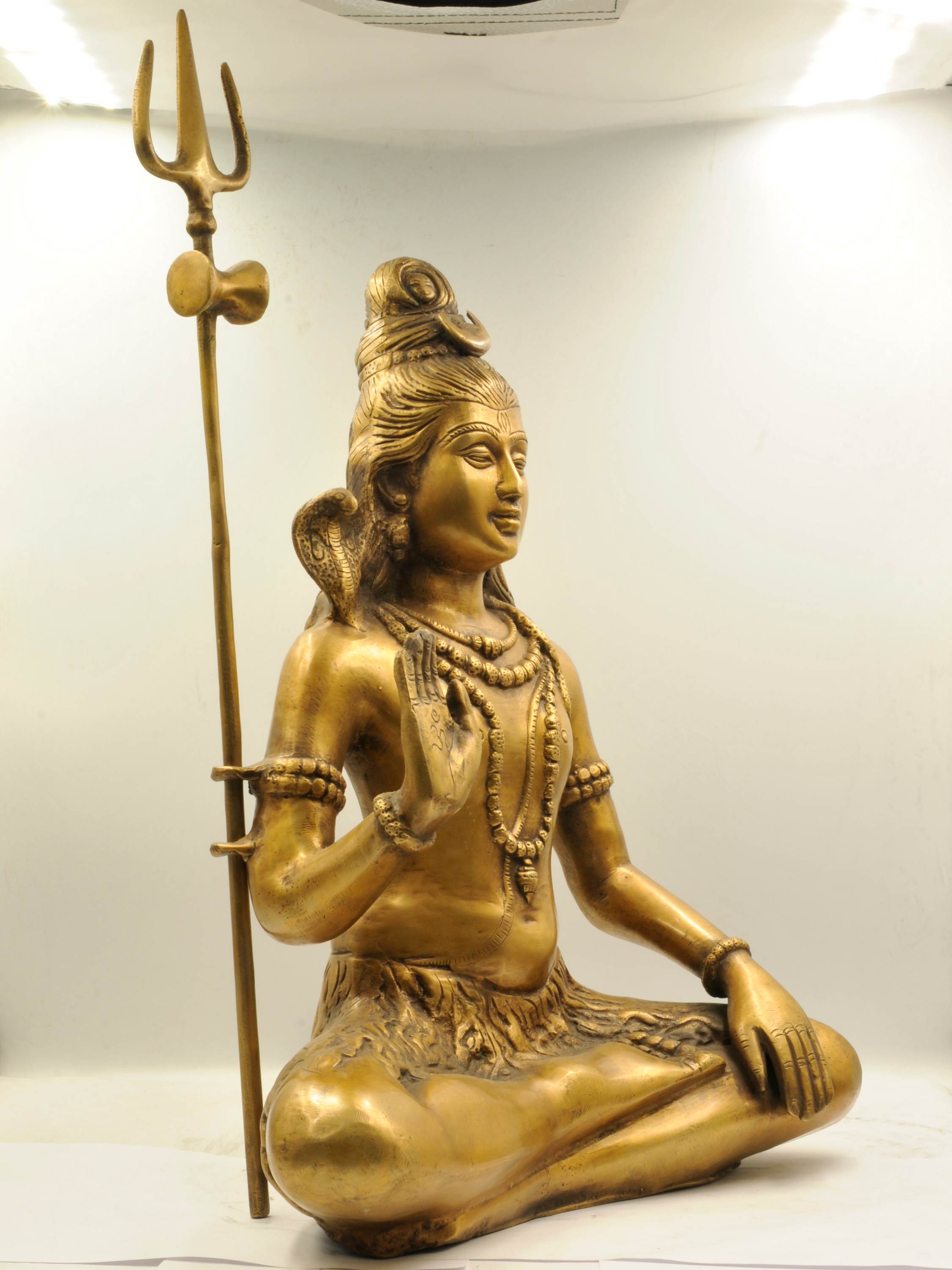 Buddhist Statue Of Shiva, sand Casting