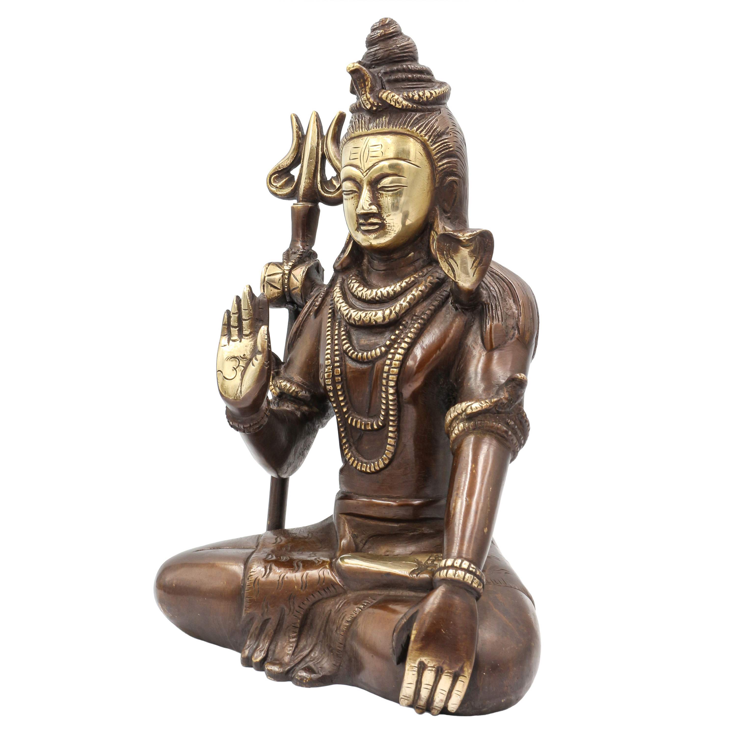 Nepali Statue Of Shiva, sand Casting, chocolate Oxidized