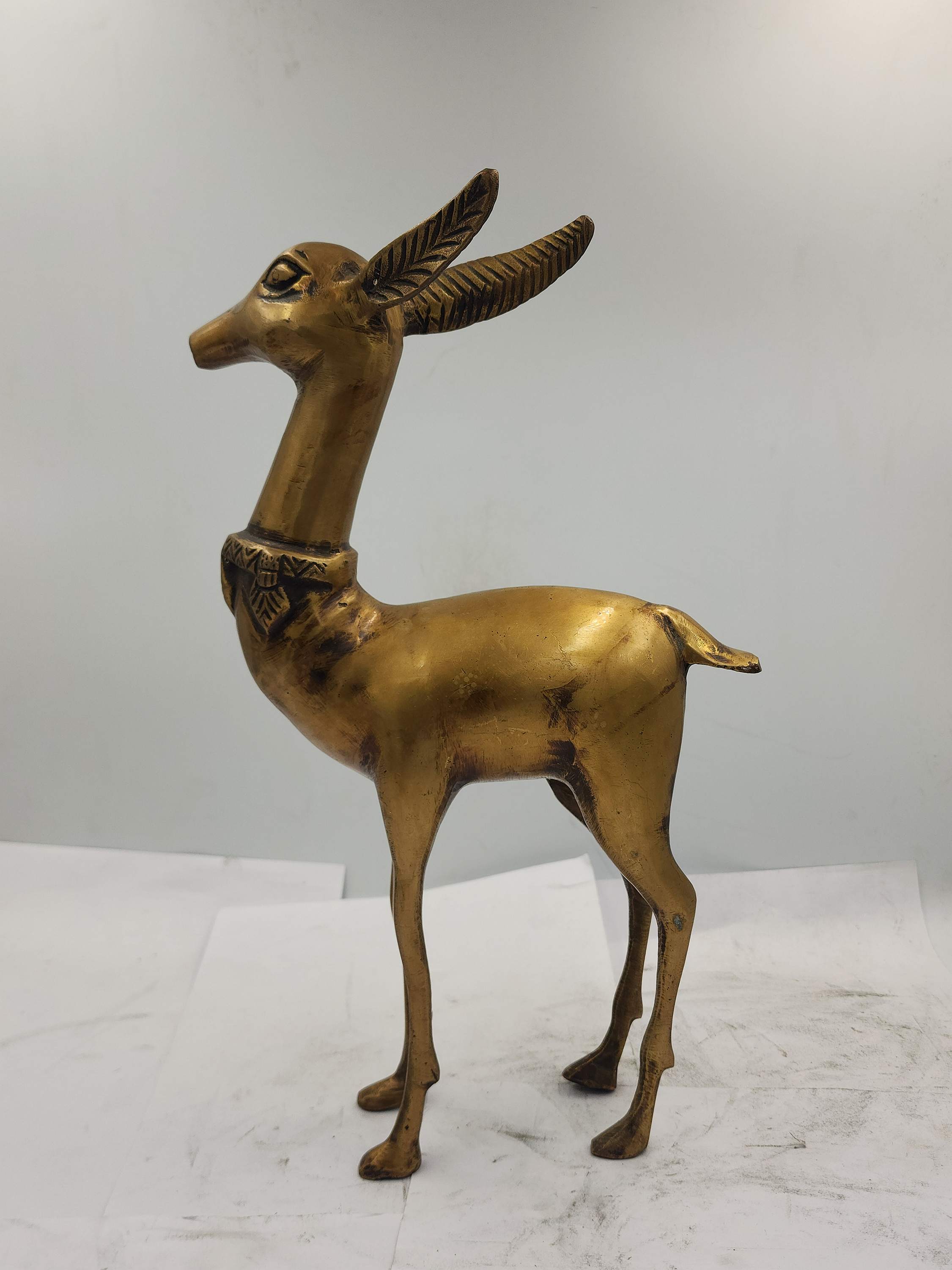 Statue Of Deer, Sand Casting, Glossy Finishing