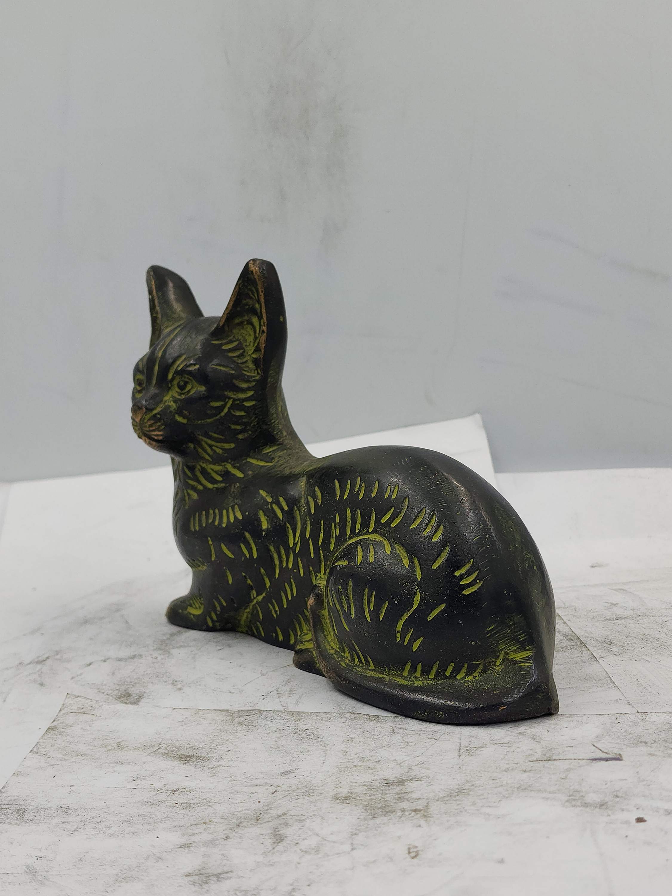 Statue Of Tiger Cat, Sand Casting