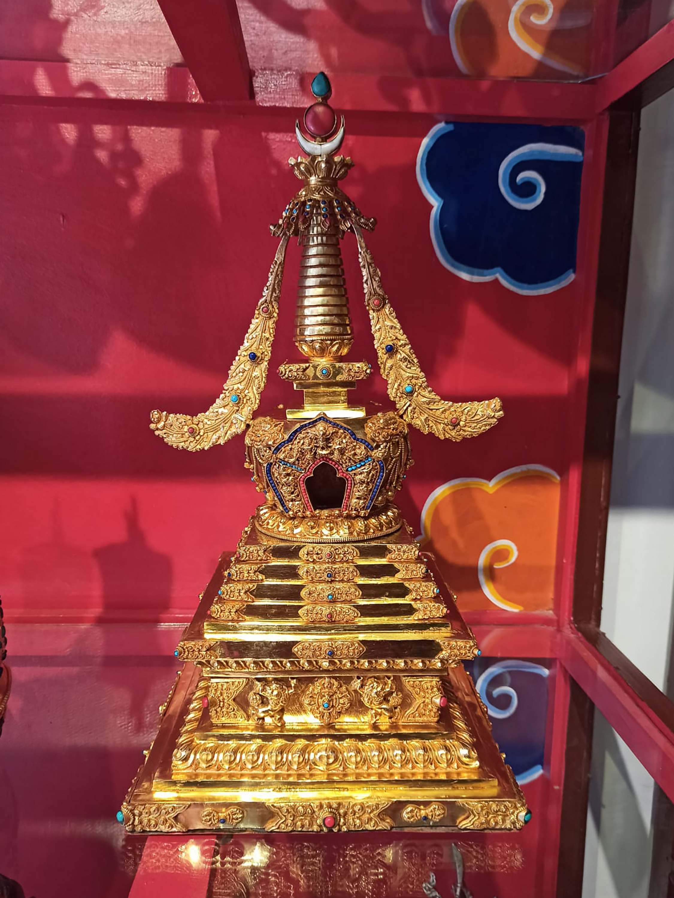 Buddhist Handmade Stupa, <span Style=