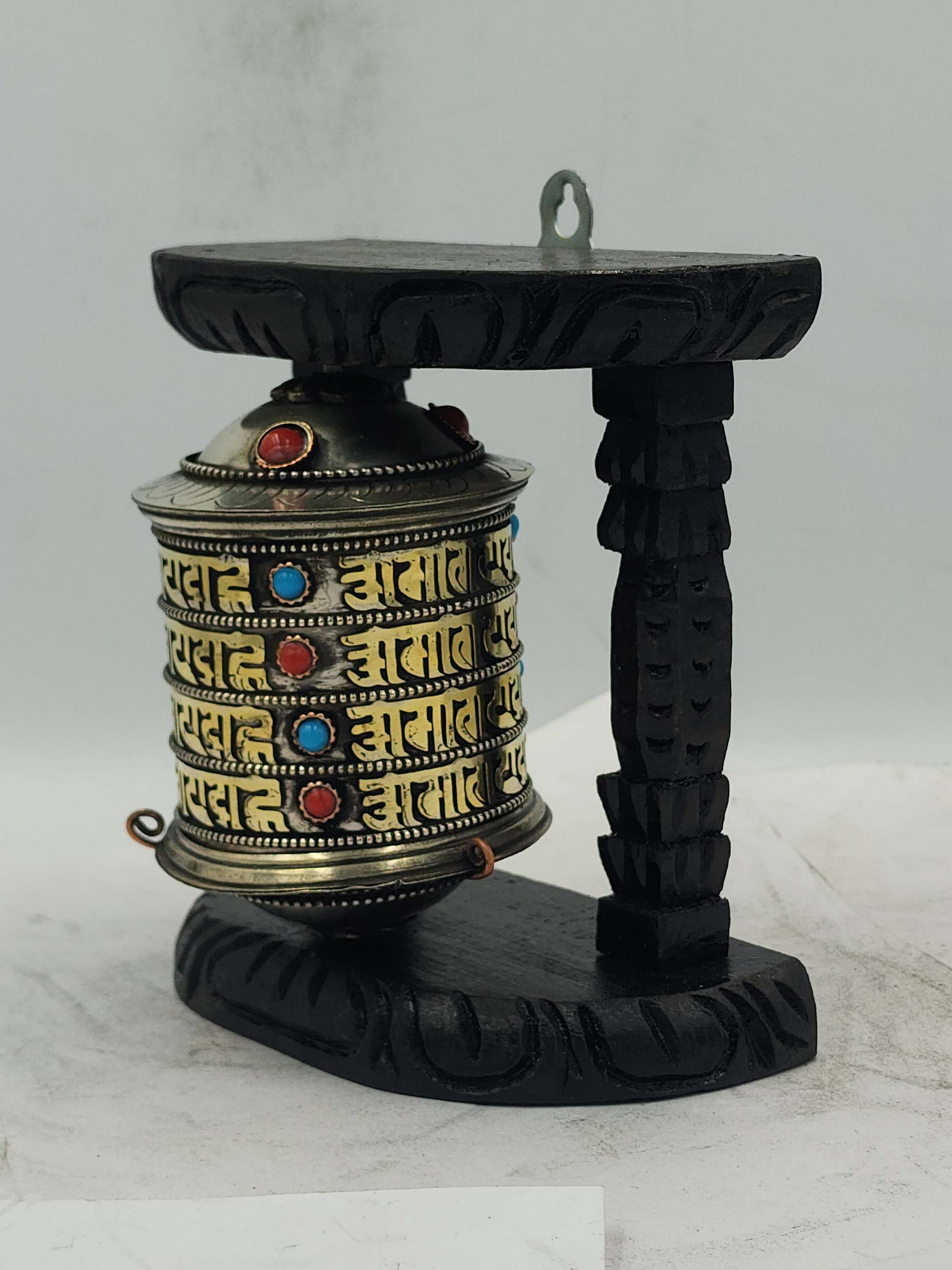 Buddhist Handmade Wall Prayer Wheel <span Style=