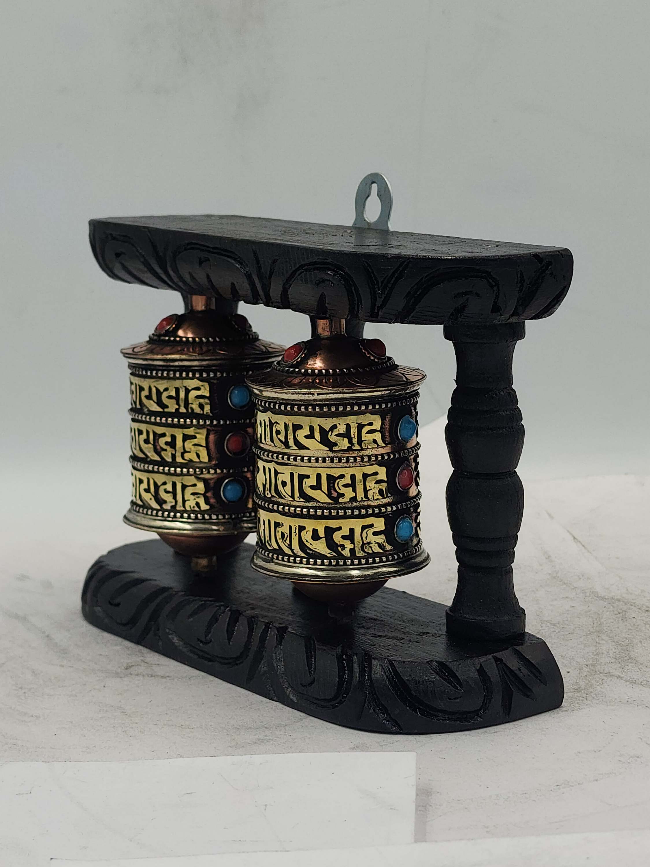 Buddhist Handmade Wall Prayer Wheel <span Style=