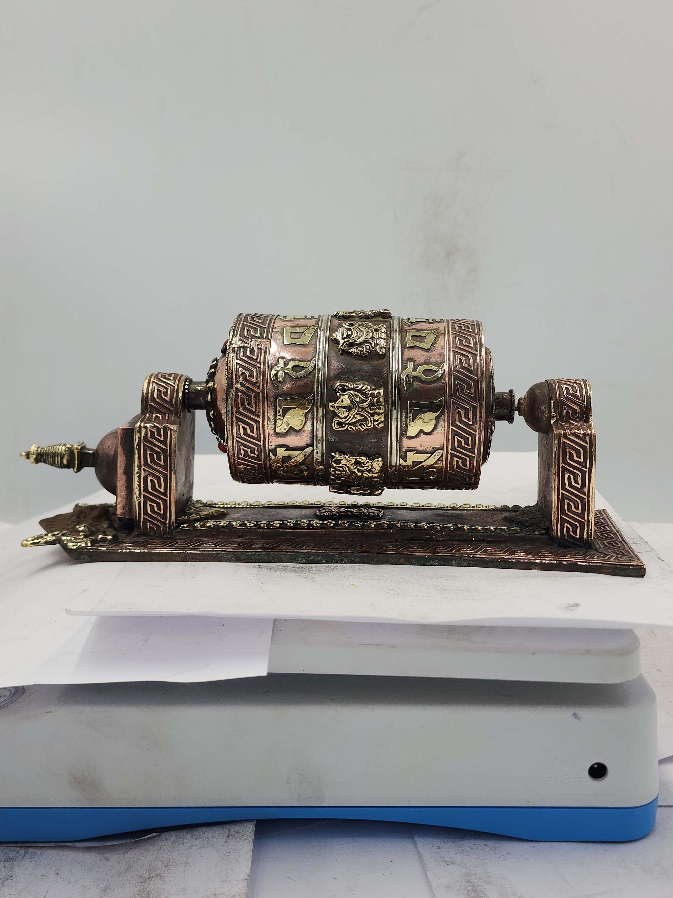 Buddhist Handmade Wall Prayer Wheel <span Style=