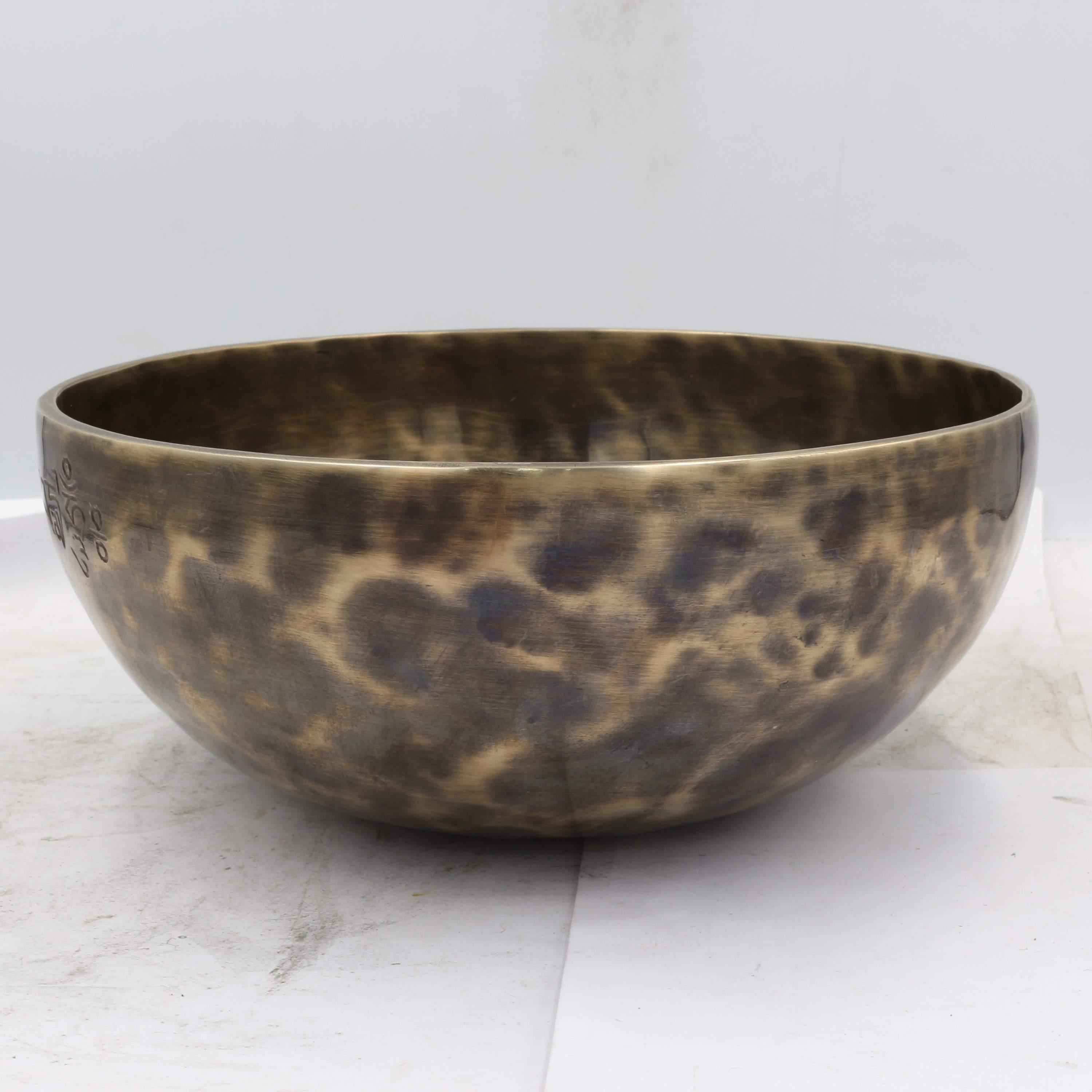 Buddhist Hand Beaten Moon Bowl Singing Bowl