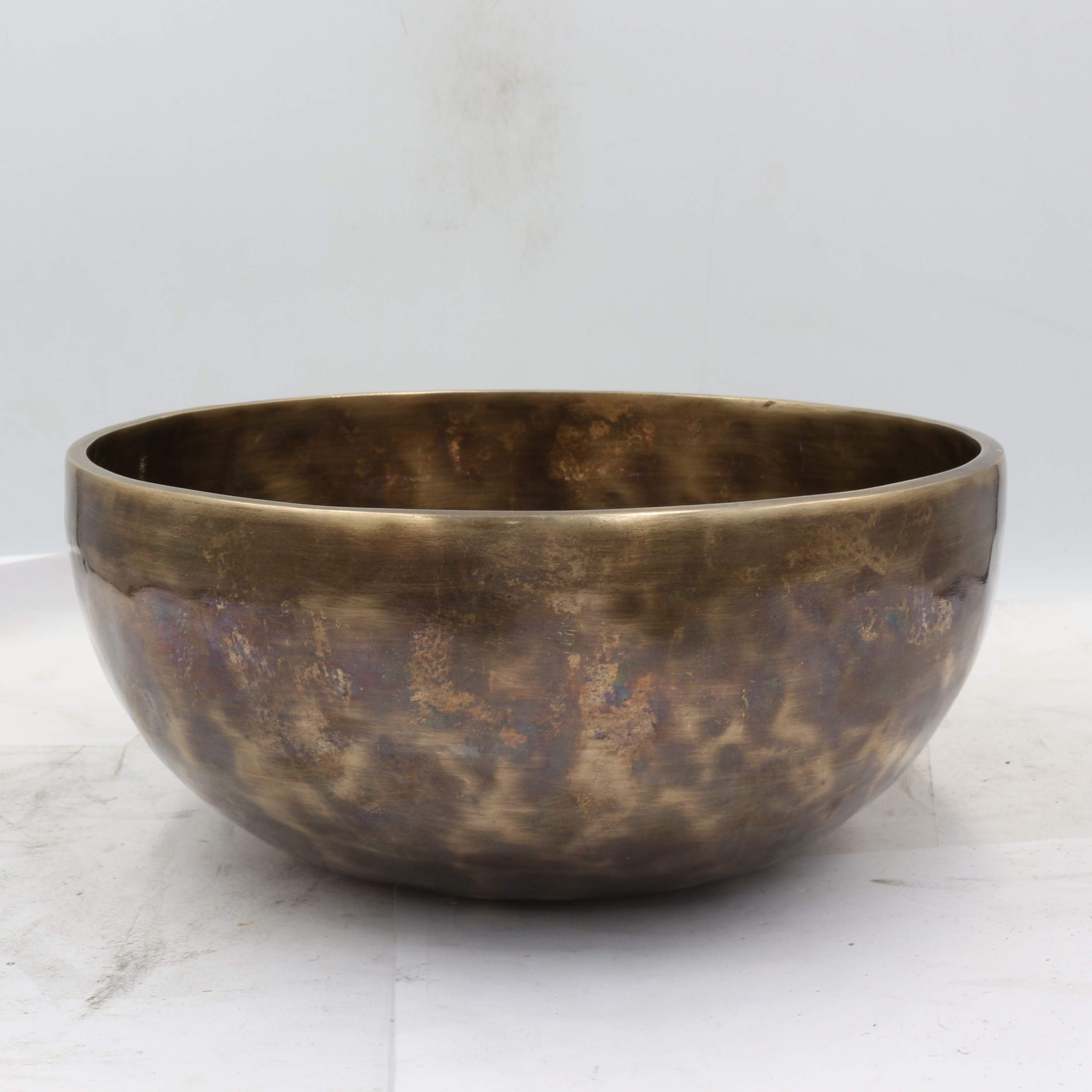 Moon Bowl, Buddhist Hand Beaten Bowl Singing Bowl