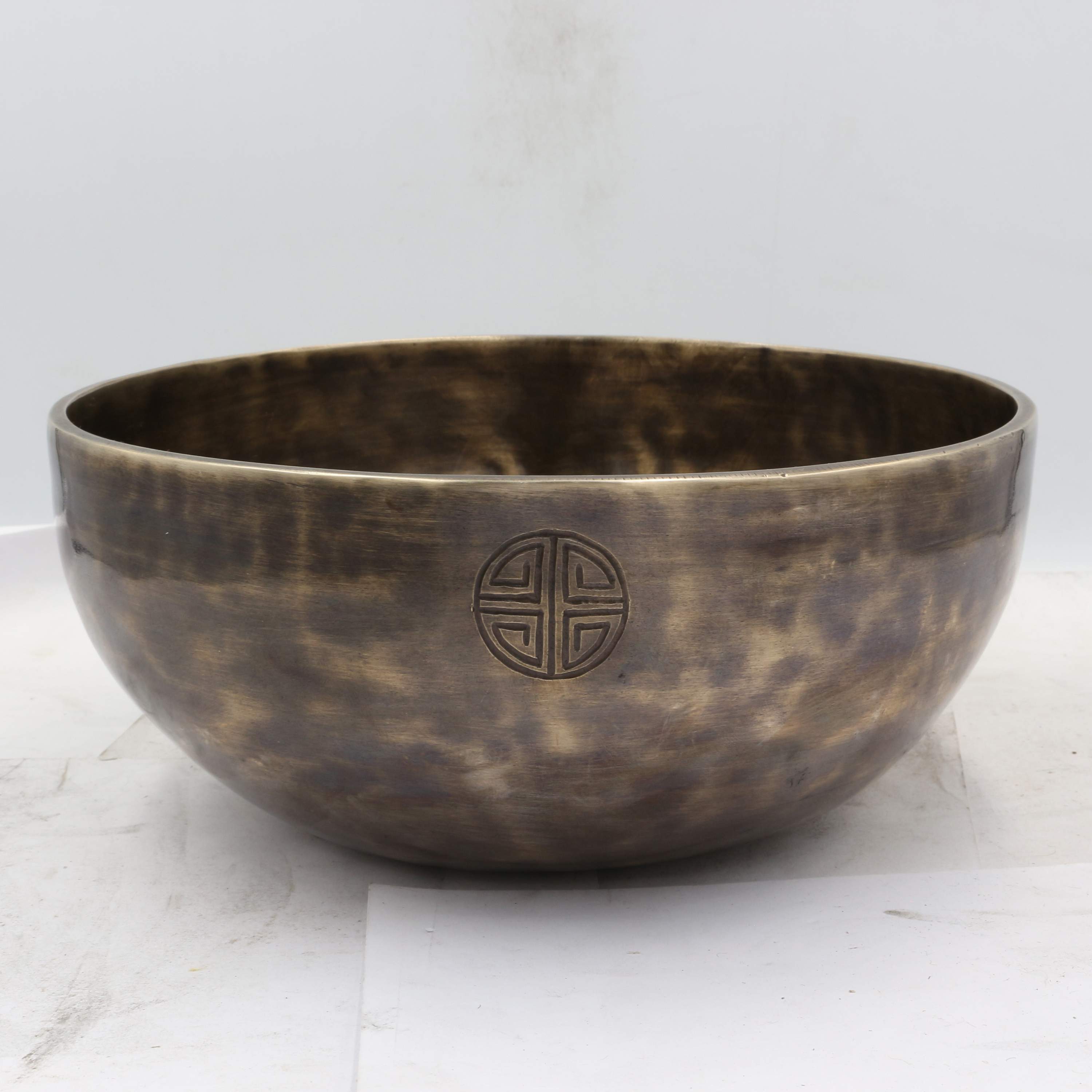 Buddhist Hand Beaten Moon Bowl Singing Bowl