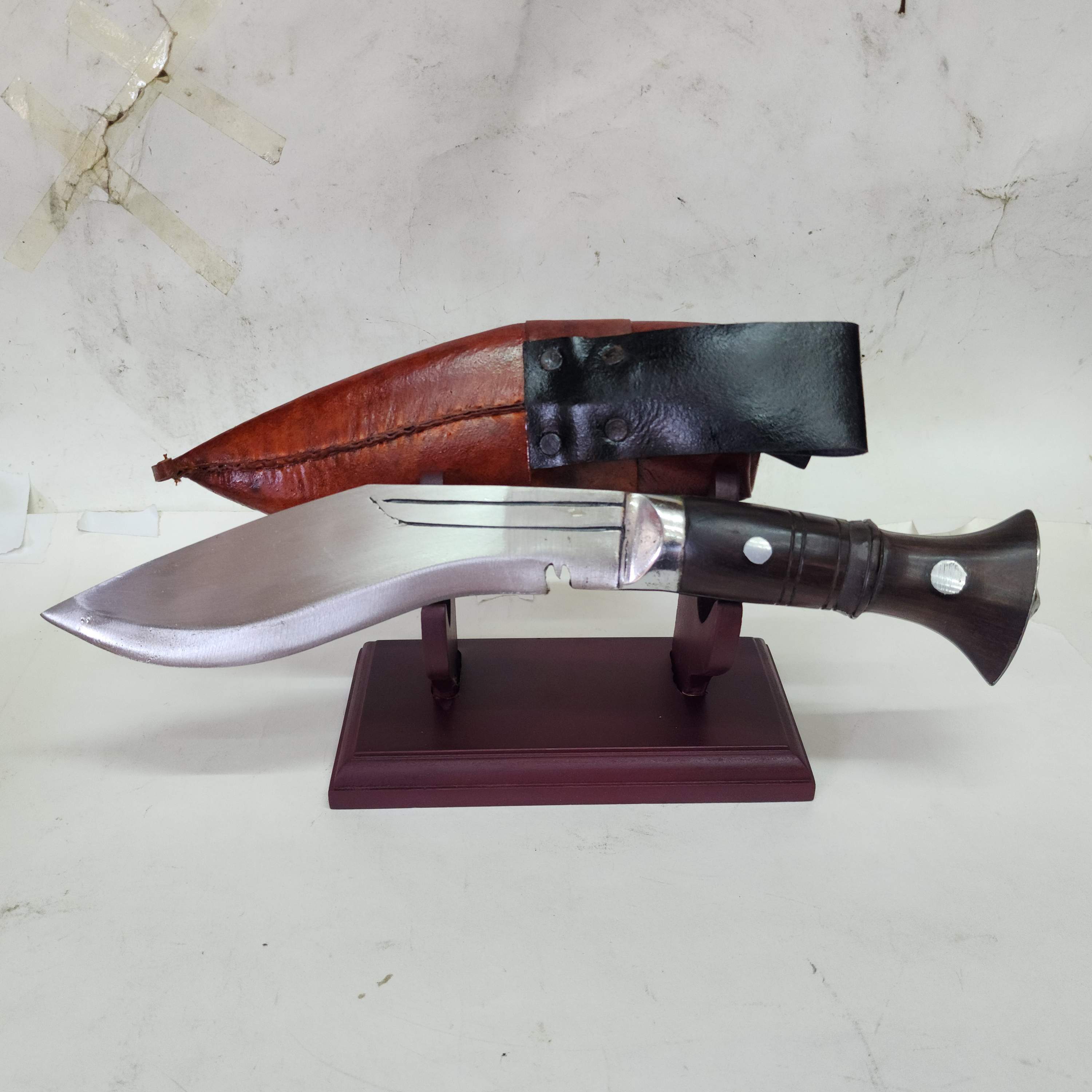 6 Inch, panawala Khukuri, Gurkha Knife - With Leather Cover And Stand, Nepali Machete