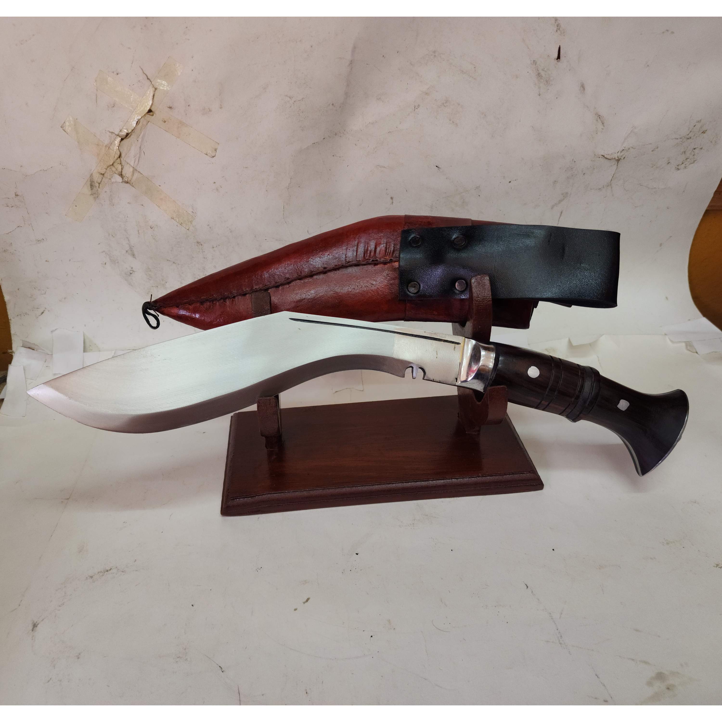 9 Inch, balance Panawala Khukuri, Gurkha Knife - With Leather Cover And Stand, Nepali Machete
