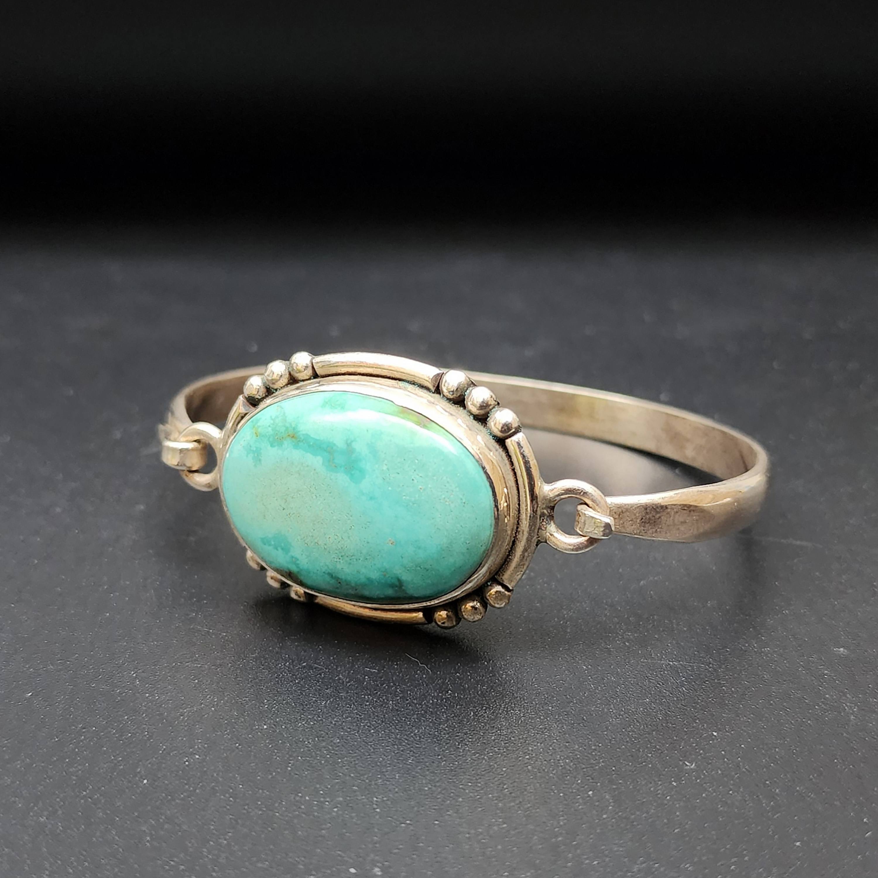 Designer Silver Jewellery bangle Or Bracelet With turquoise Stone