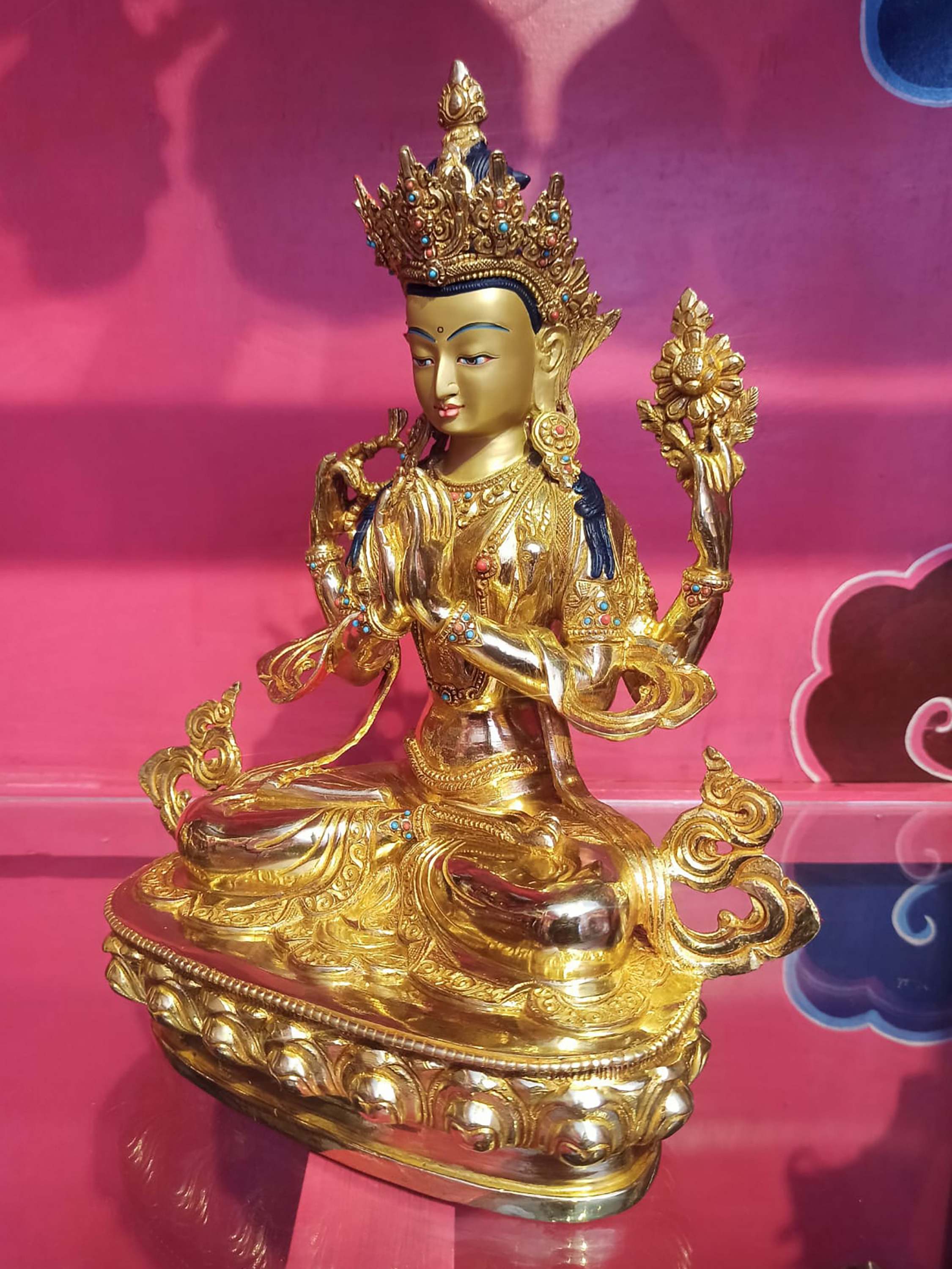 Buddhist Handmade Statue <span Style=