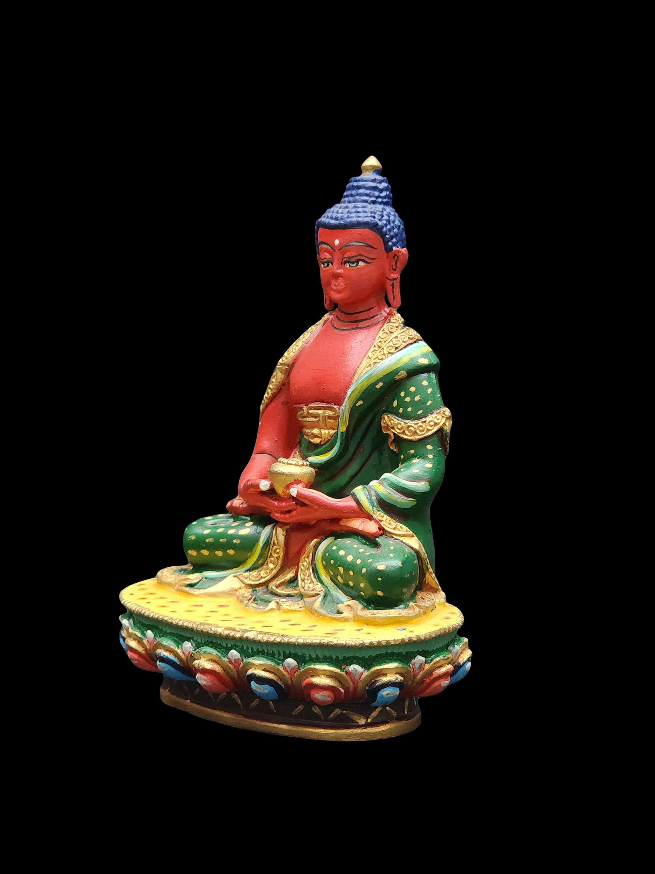 Buddhist Miniature Statue Of Amitabha high Quality, traditional Color Finishing