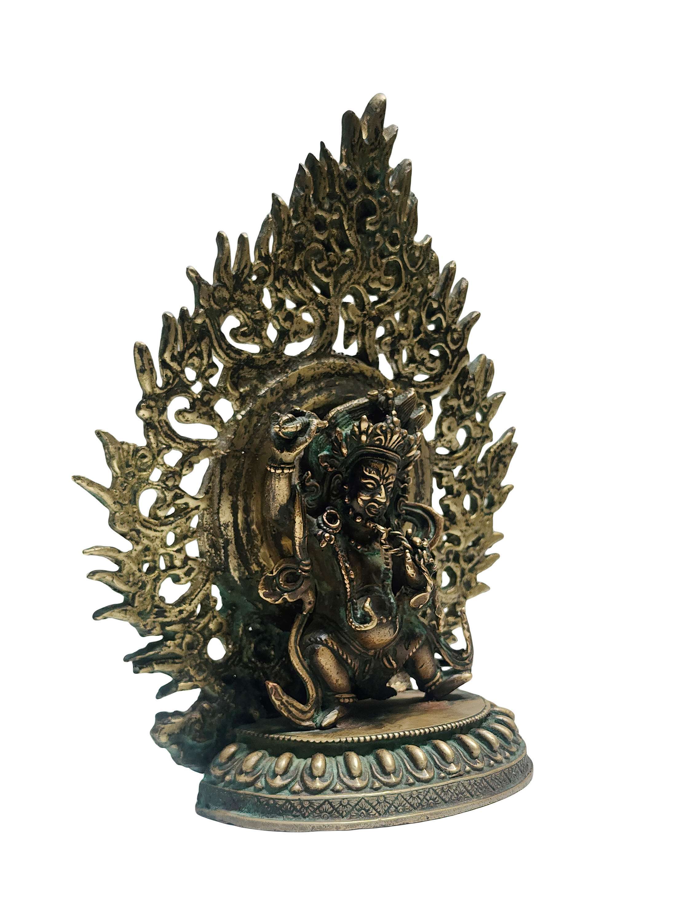 unique, Buddhist Handmade Statue Of Vajrapani, antique Finishing