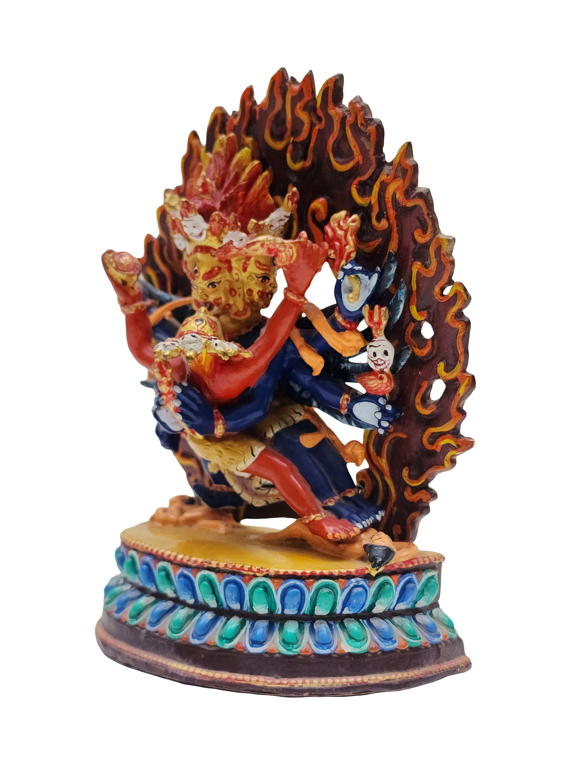 best Price,buddhist Handmade Statue Of Vajrakilaya, face Painted, Traditional Color Finishing, last Piece