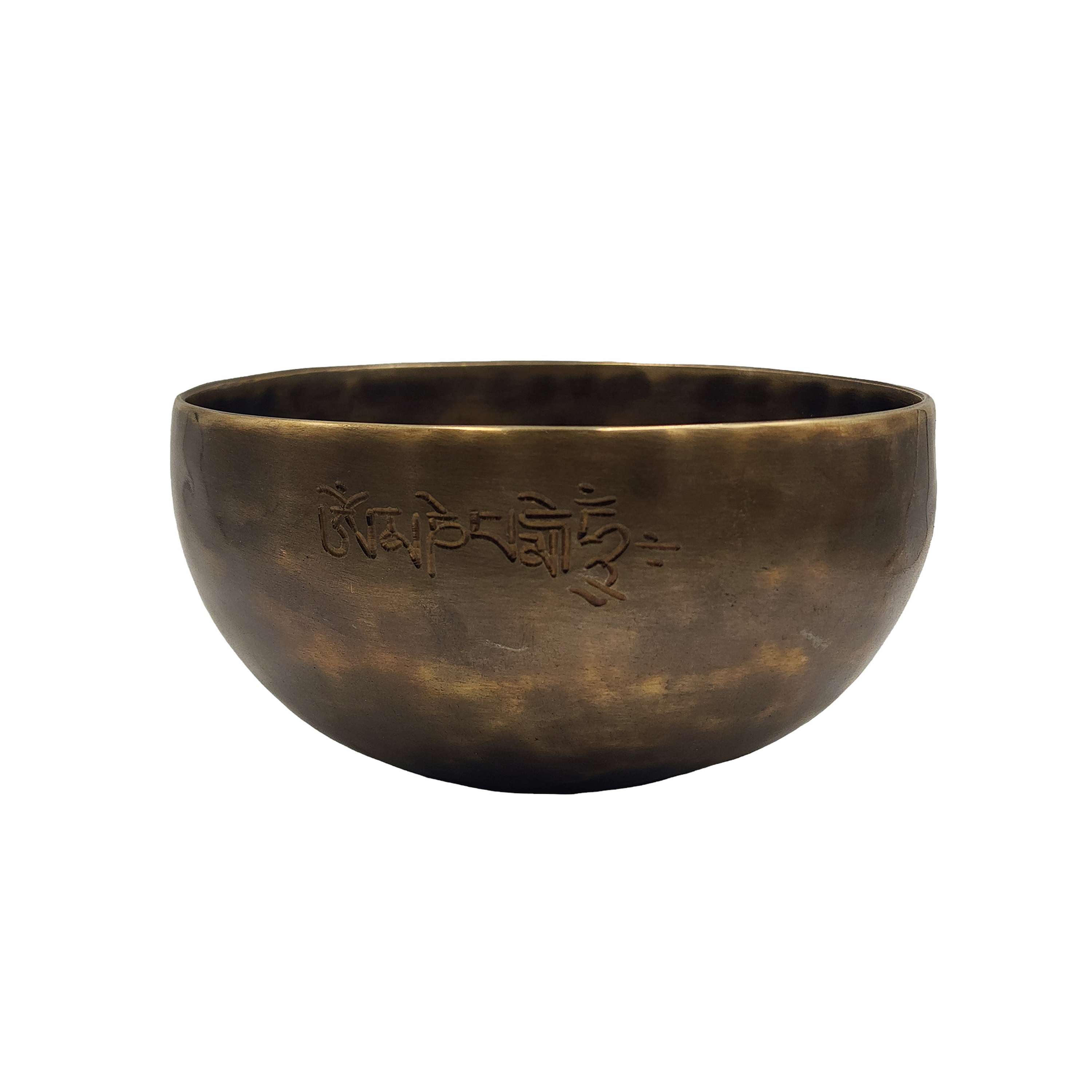 Singing Bowl, Buddhist Hand Beaten, Moon Carved