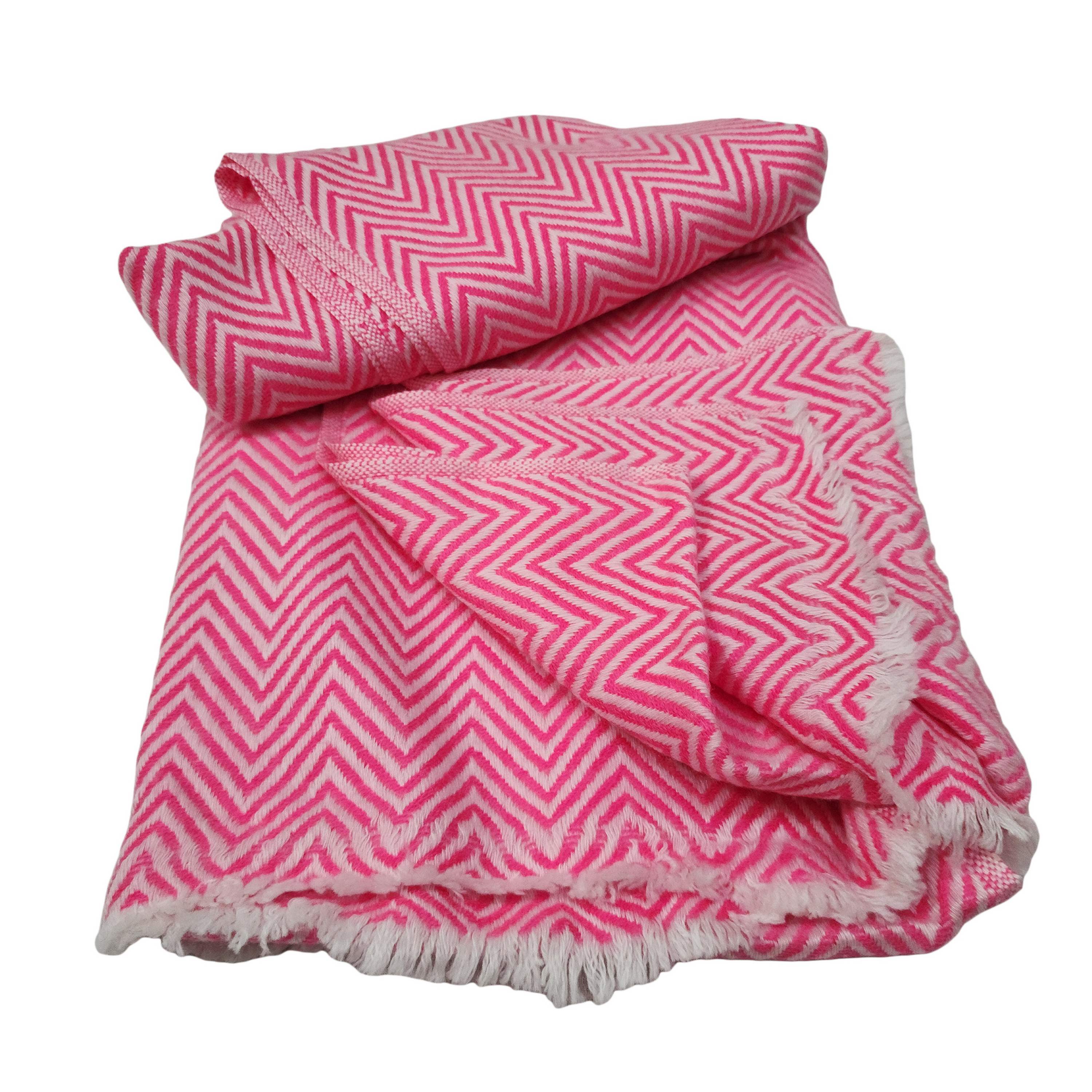 Pashmina Shawl, Thick Nepali Pashmina Shawl, Eight-ply Wool, Color pink
