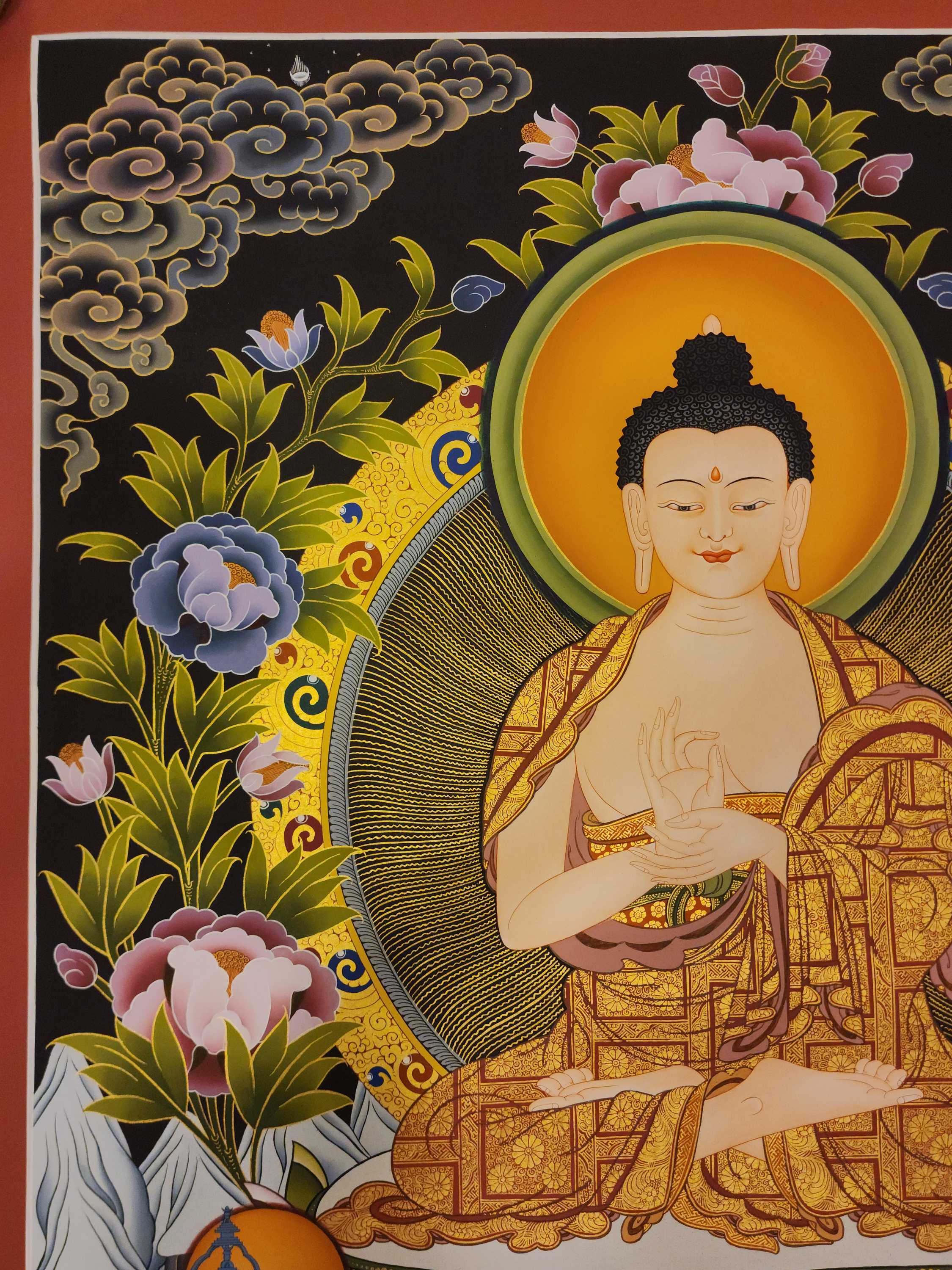 Vairochana Buddha Thangka, Buddhist Traditional Painting, <span Style=