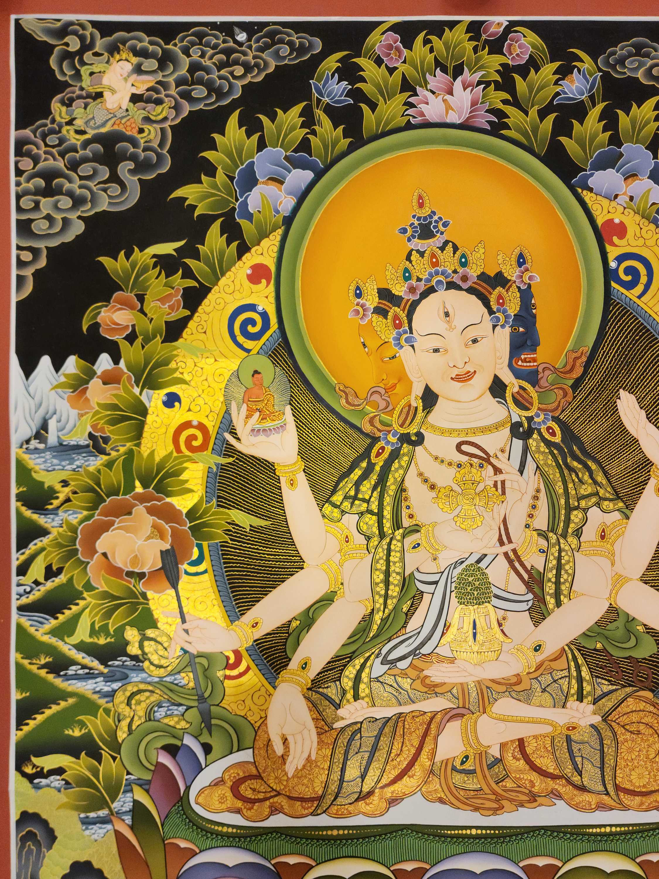 Namgyalma Thangka, A Buddhist Traditional Painting, <span Style=