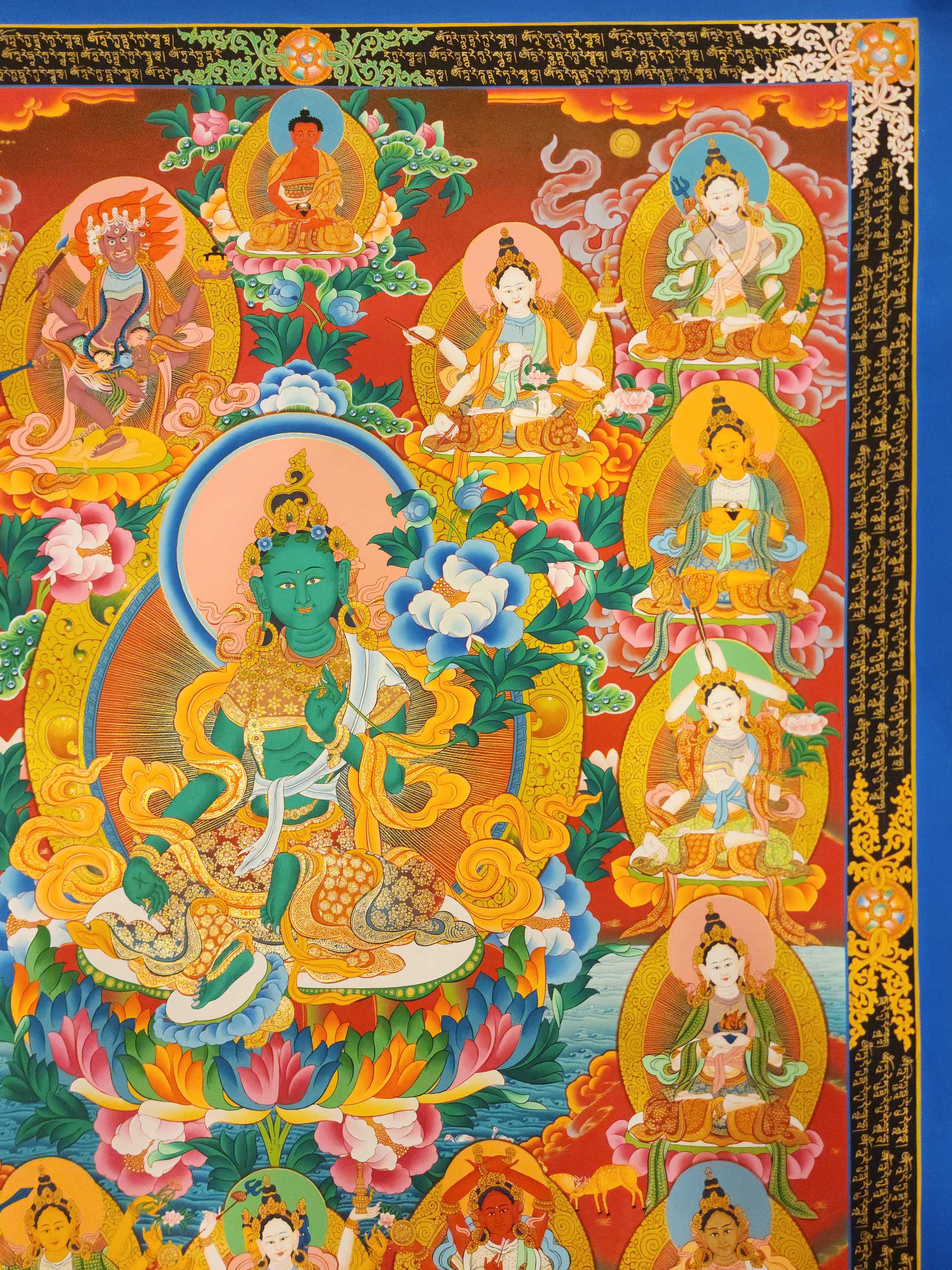 21 Tara Thangka, Buddhist Traditional Painting, <span Style=