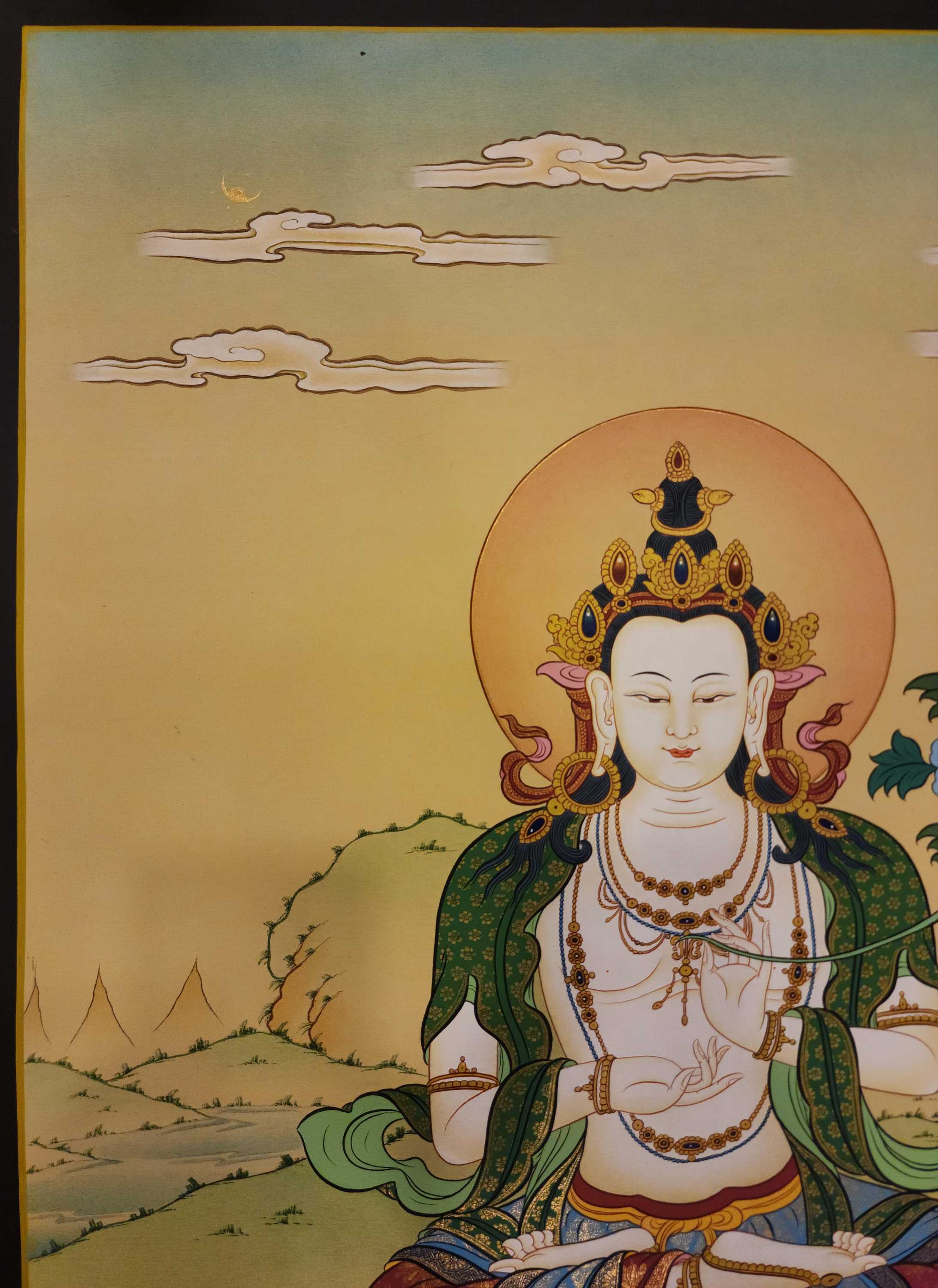 Bodhisattva Thangka, Buddhist Traditional Painting, <span Style=