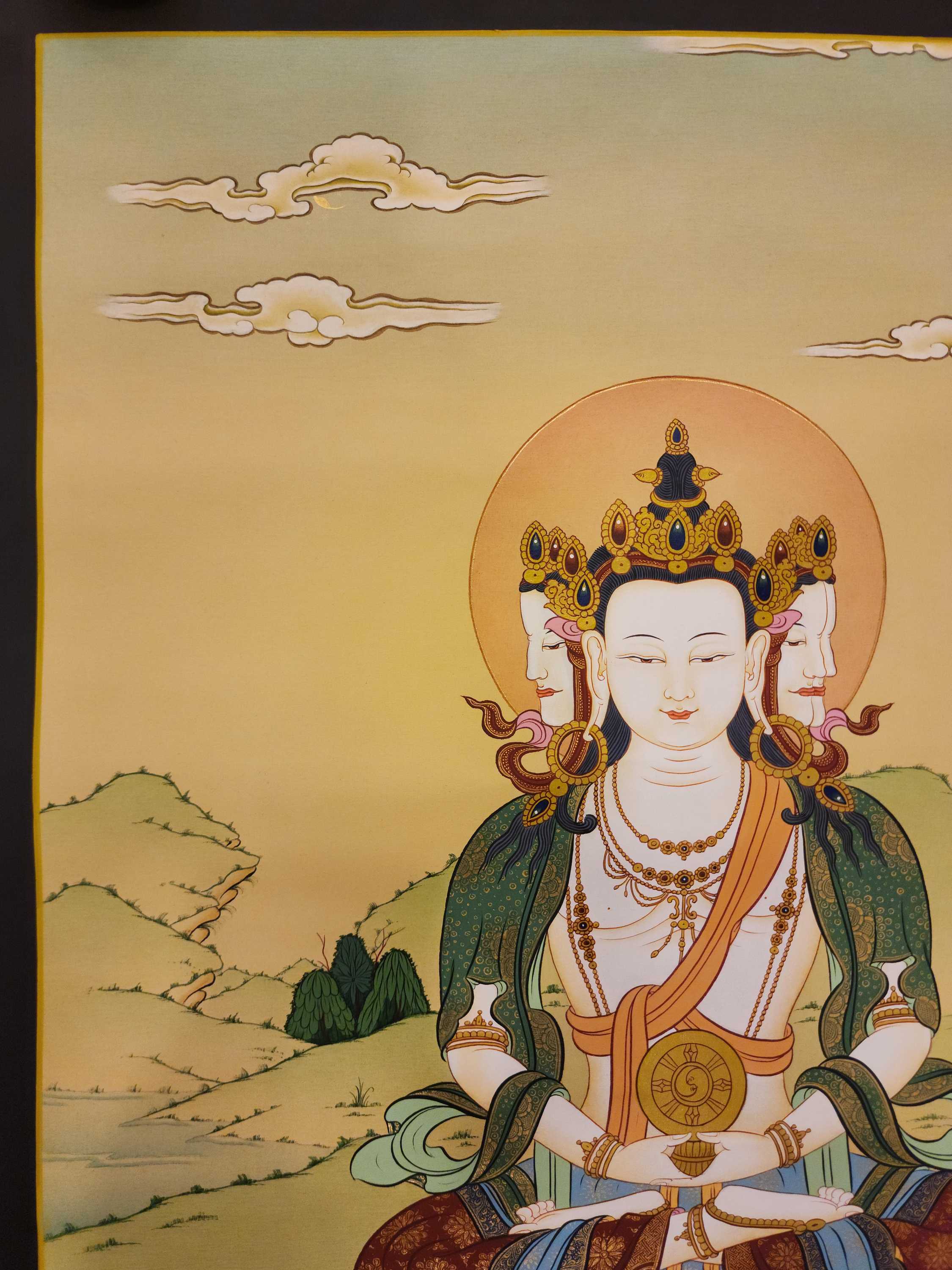 Maha Vairochana Thangka, Buddhist Traditional Painting, <span Style=