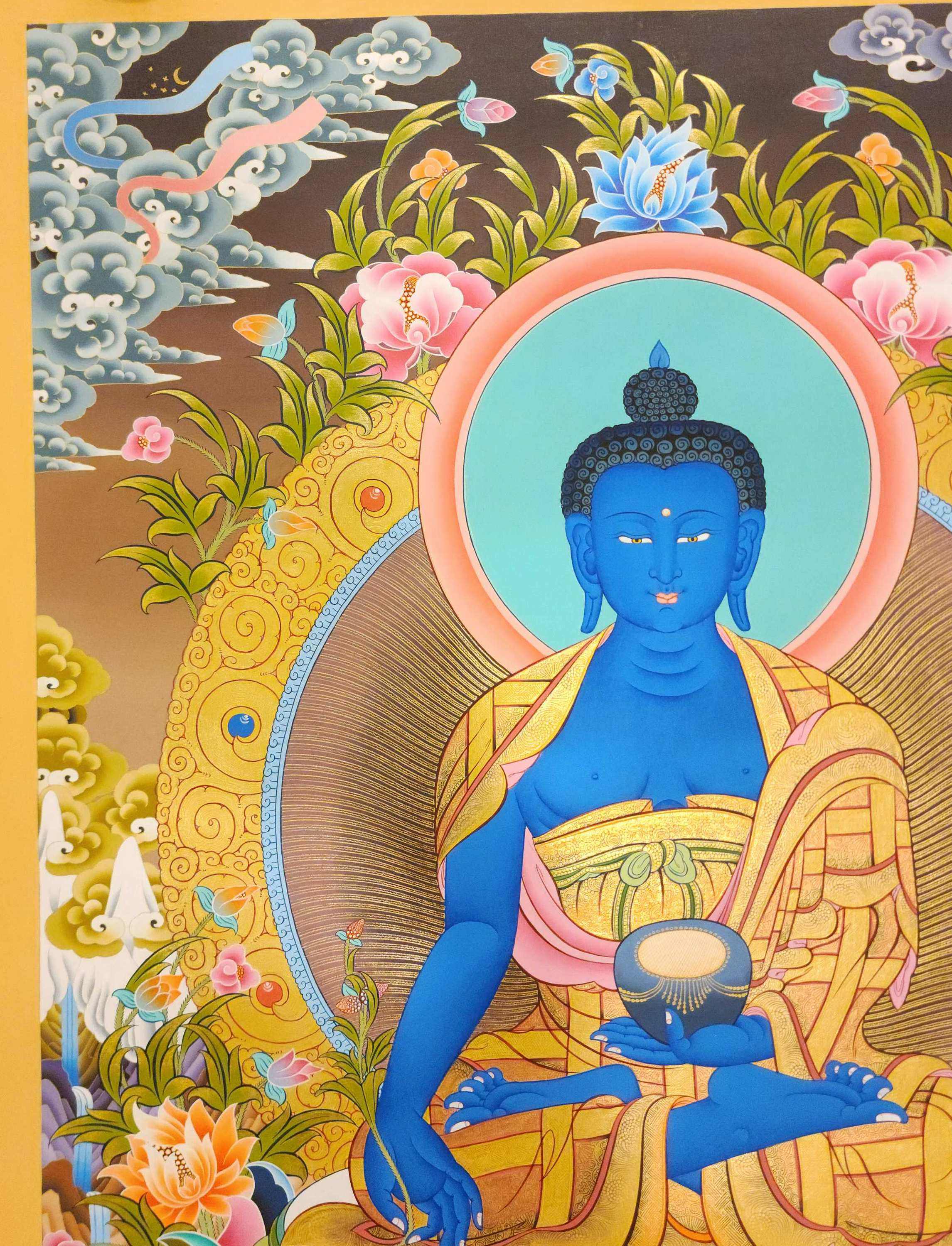 Medicine Buddha Thangka, <span Style=