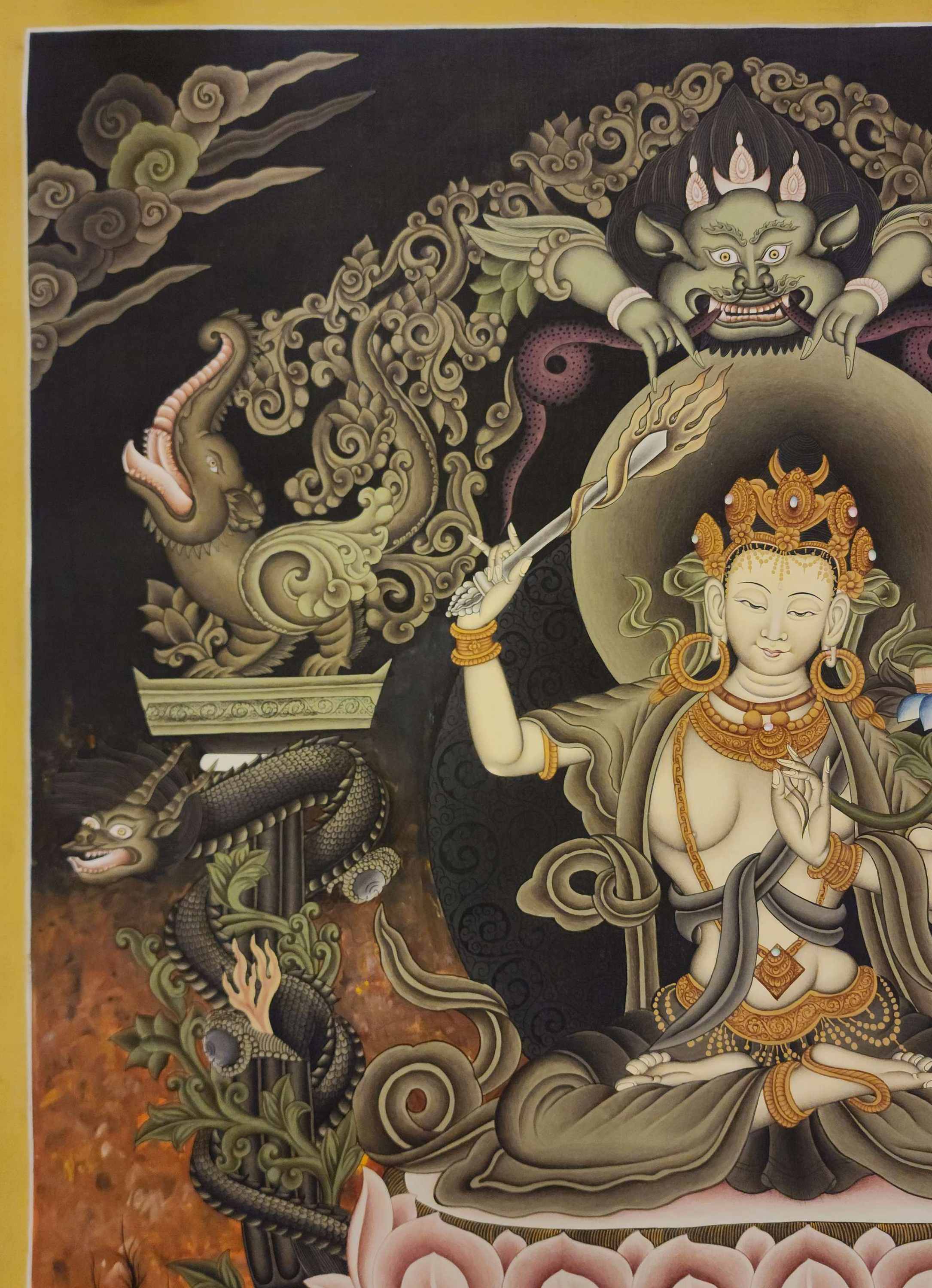 Manjushri Thangka, <span Style=