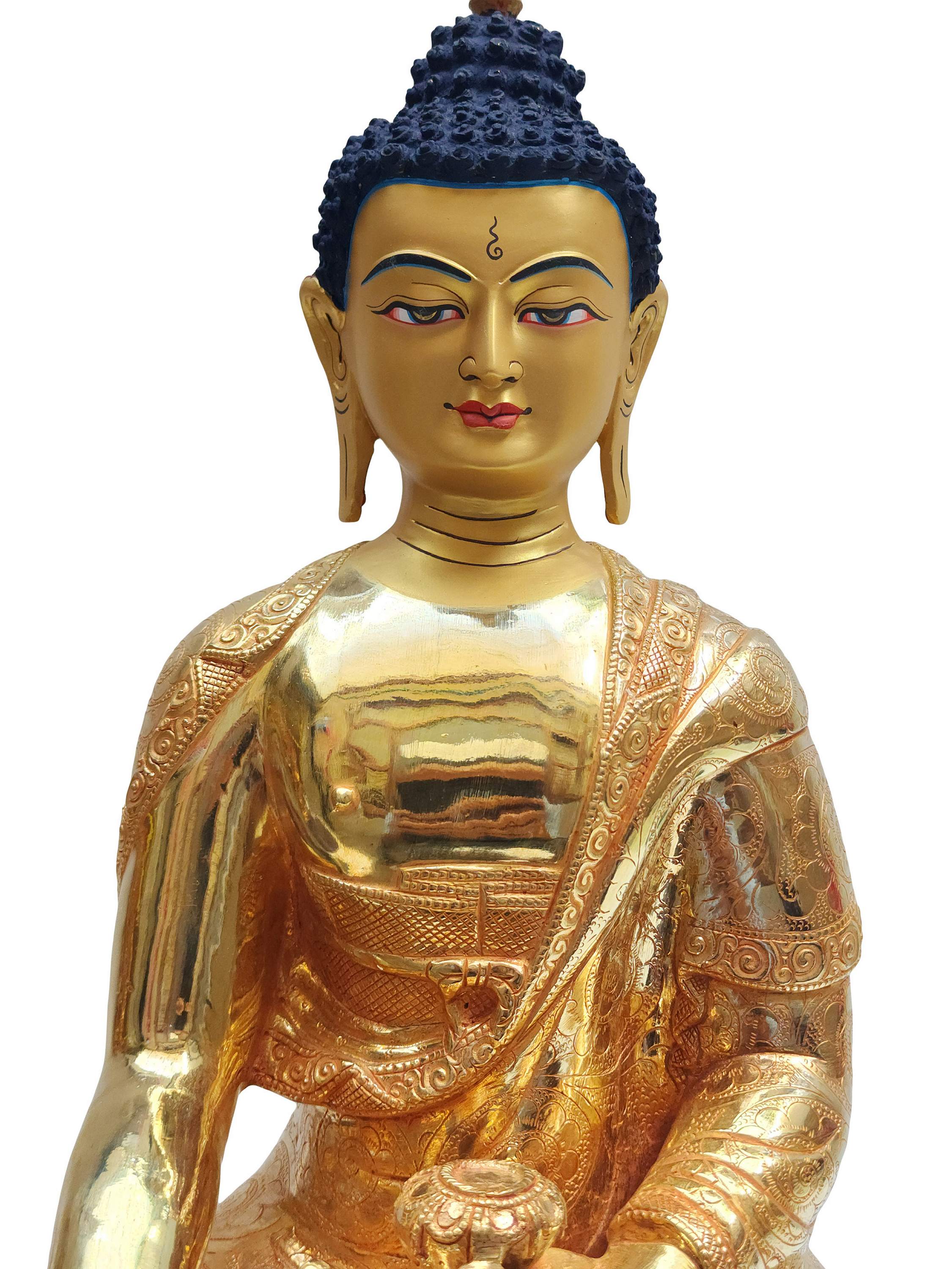 Shakyamuni Buddha, Buddhist Handmade Statue, <span Style=