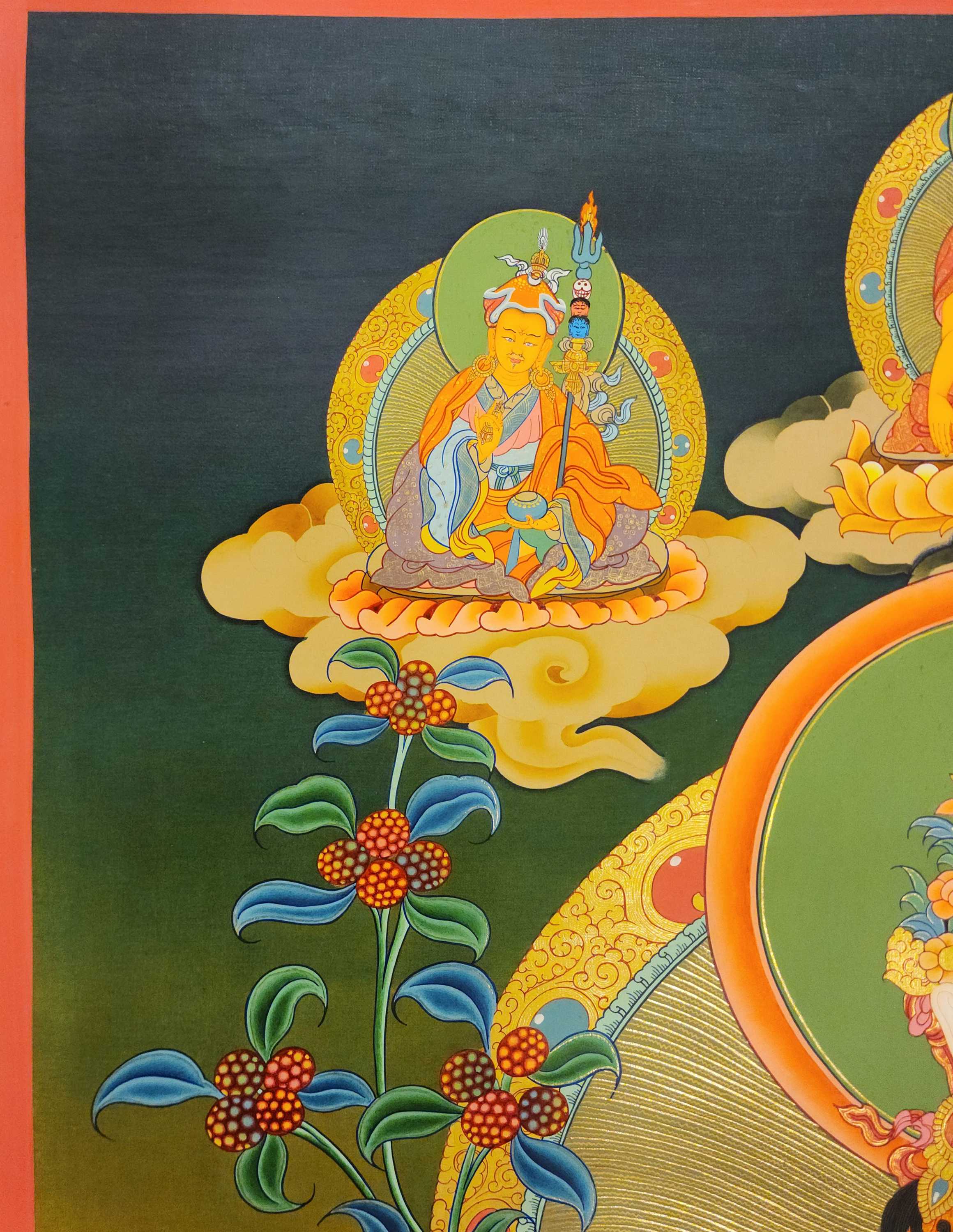 White Tara Thangka, Buddhist Traditional Painting, Tibetan Style, <span Style=