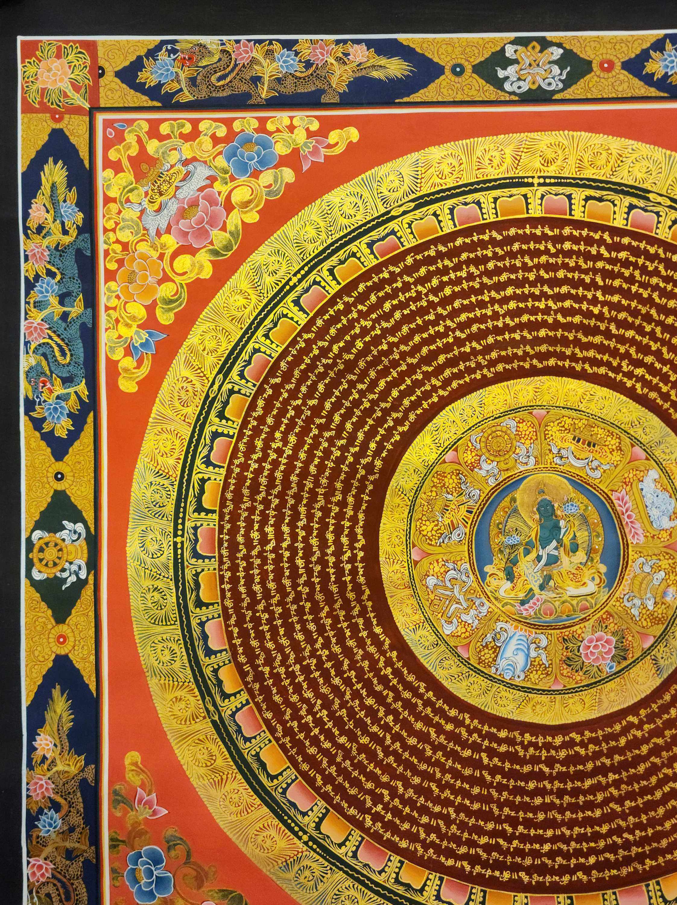 Mantra Mandala Thangka, <span Style=