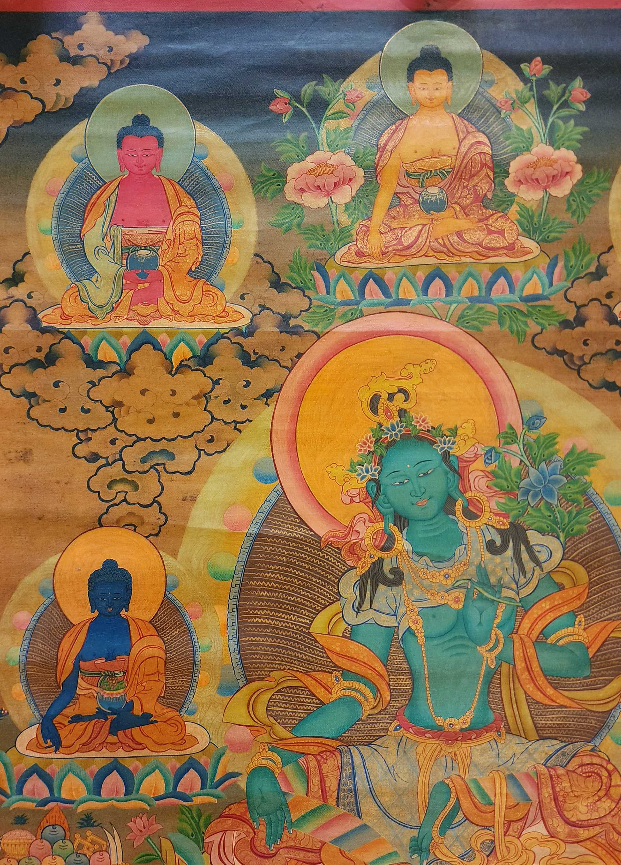 Green Tara Thangka <span Style=