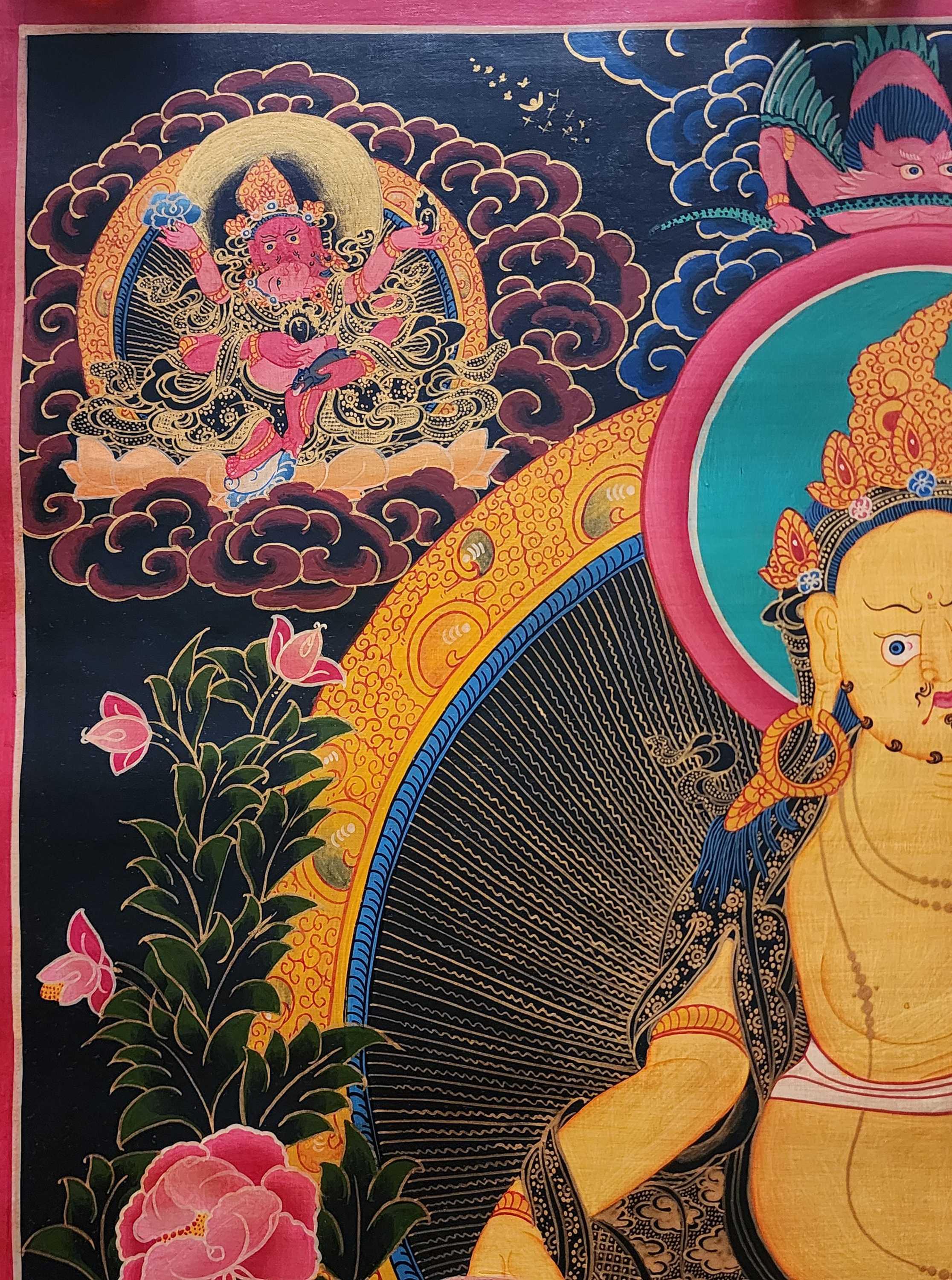 Five Jambhala Thangka, Buddhist Traditional Painting, Tibetan Style, <span Style=