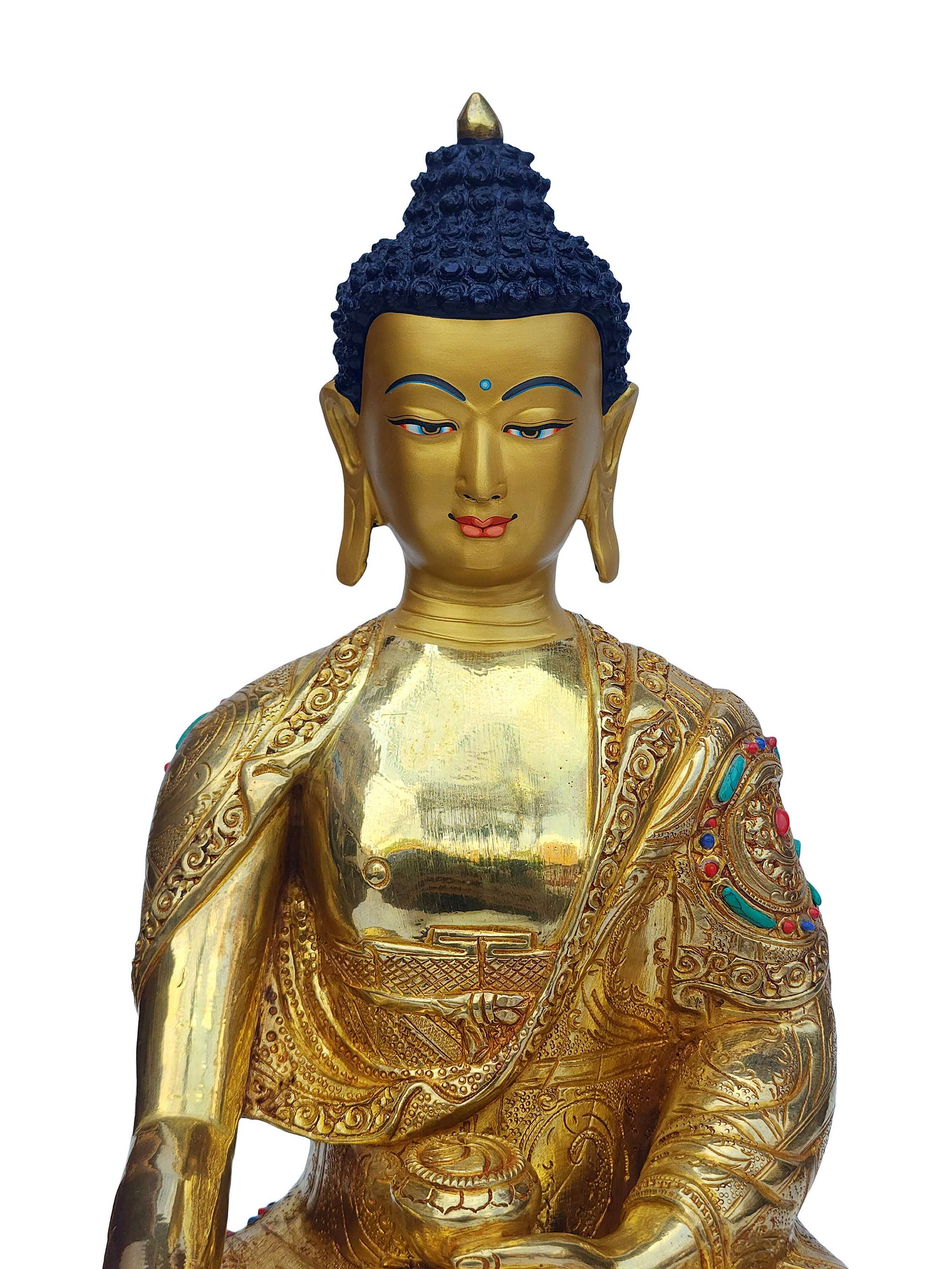 Shakyamuni Buddha, Buddhist Handmade Statue, <span Style=