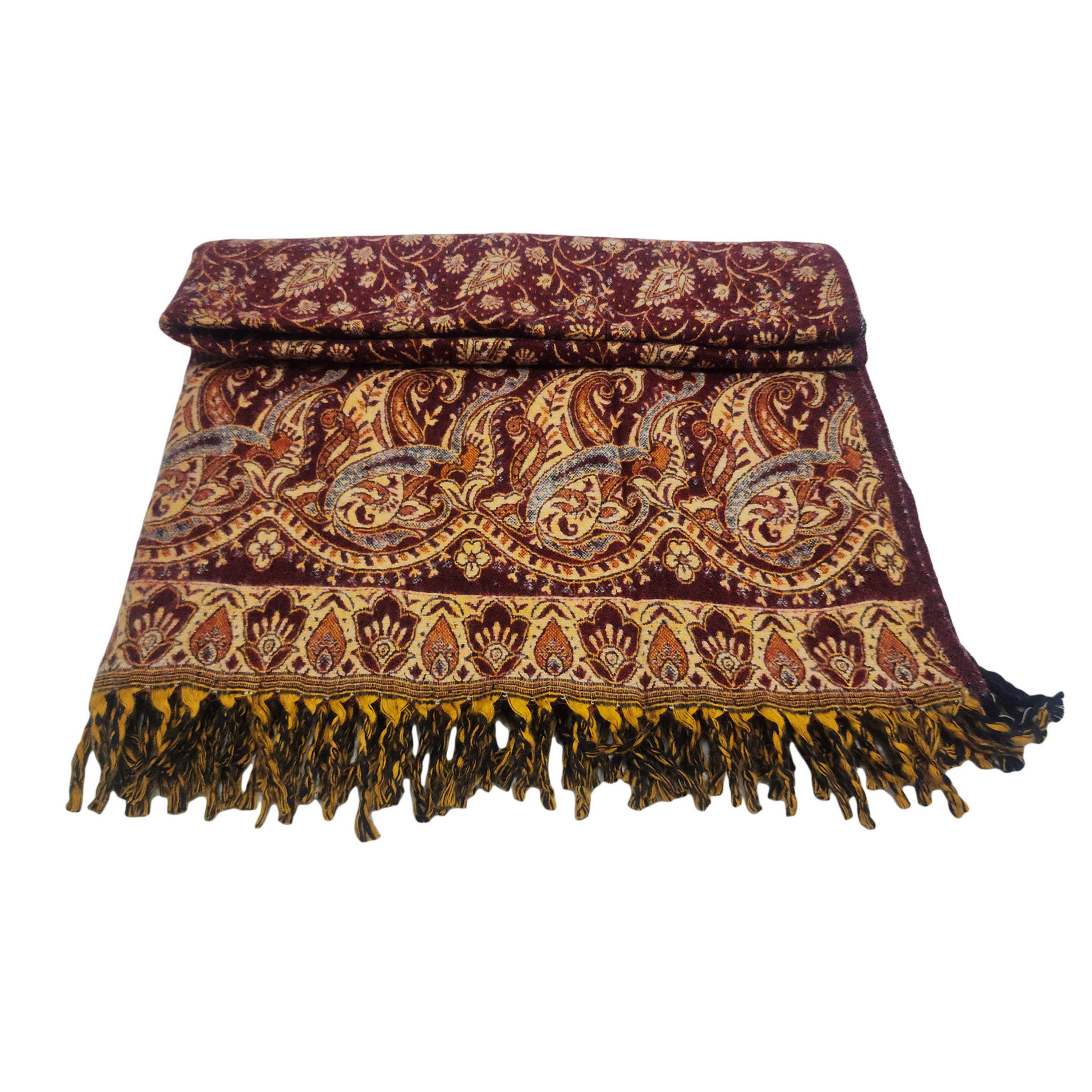 Dhaka Shawl, Multicolor Durable Acrylic Shawl <span Style=