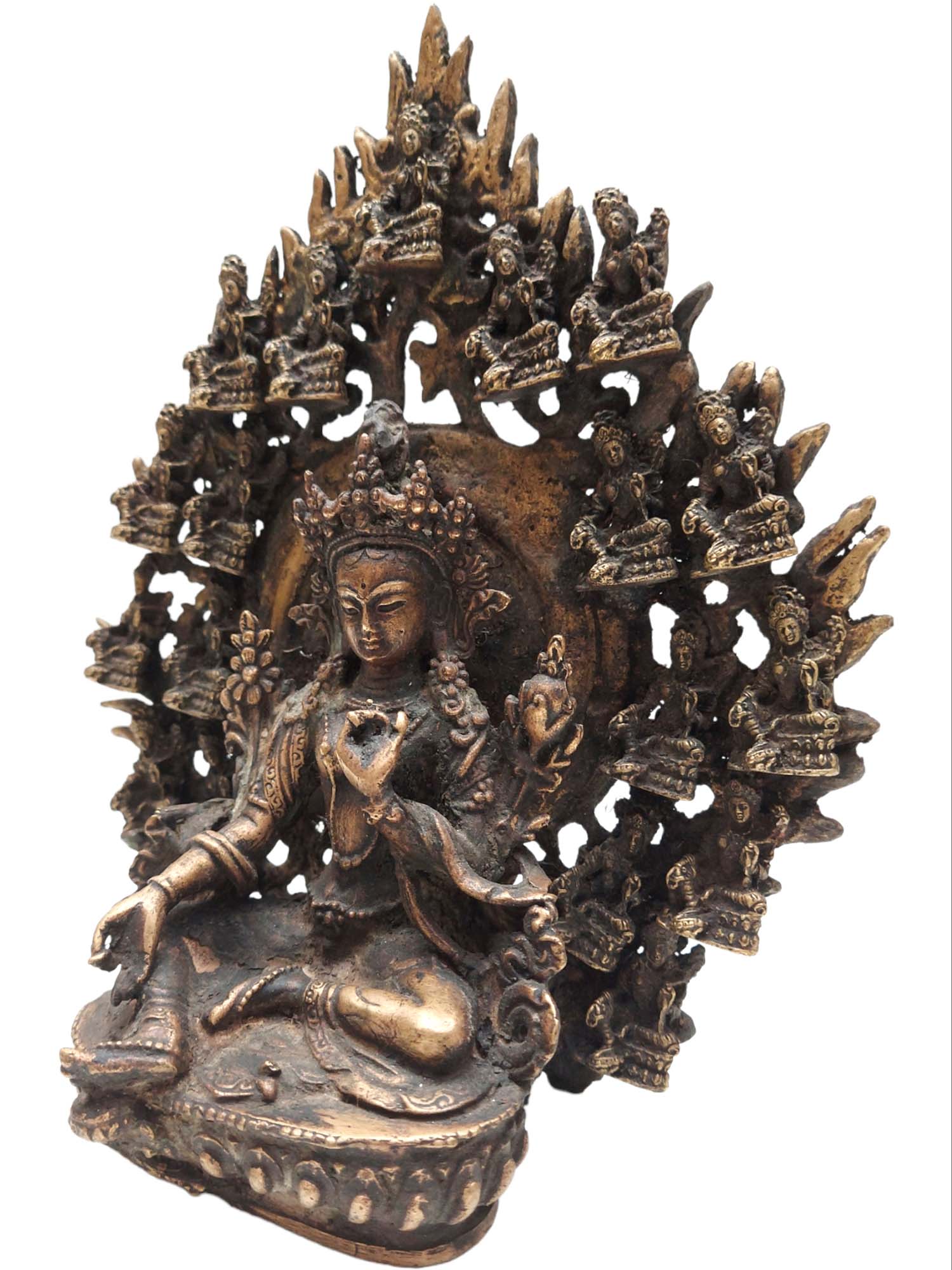 21 Green Tara, Buddhist Handmade Statue, <span Style=