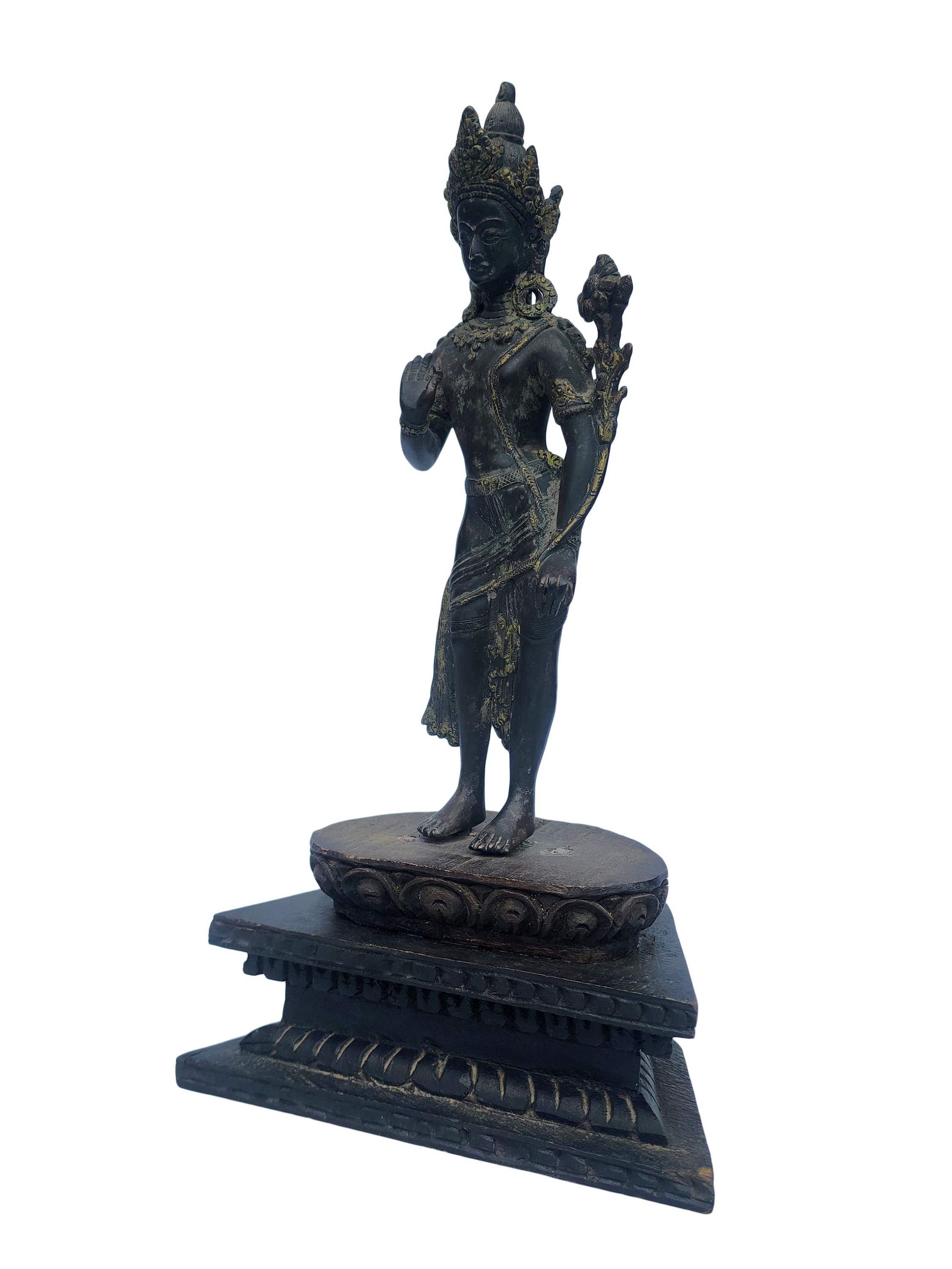 Padmapani Lokeshvara, Buddhist Handmade Statue, <span Style=