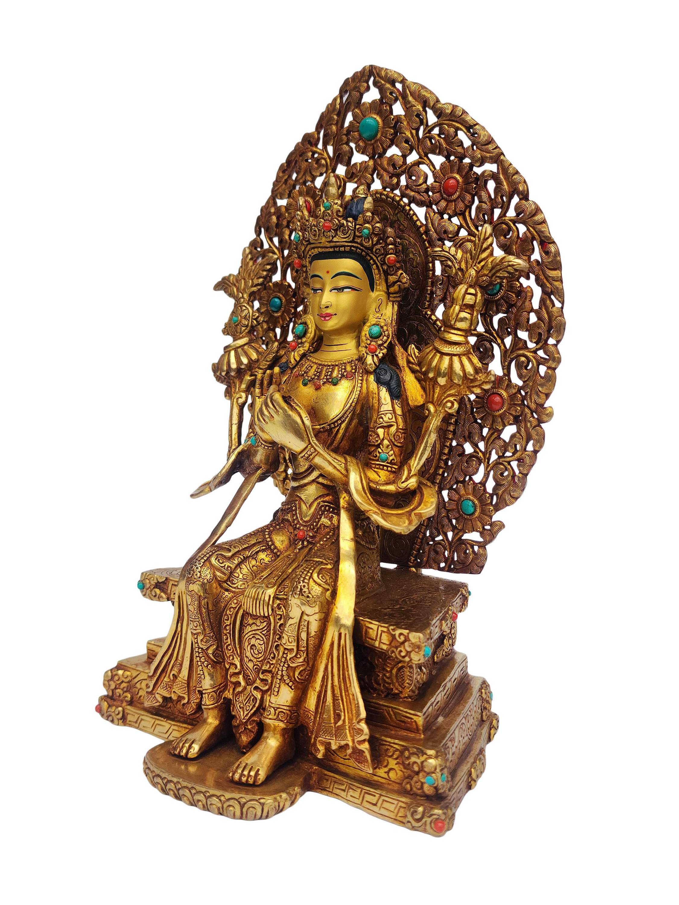 Maitreya Buddha, Buddhist Handmade Statue, <span Style=