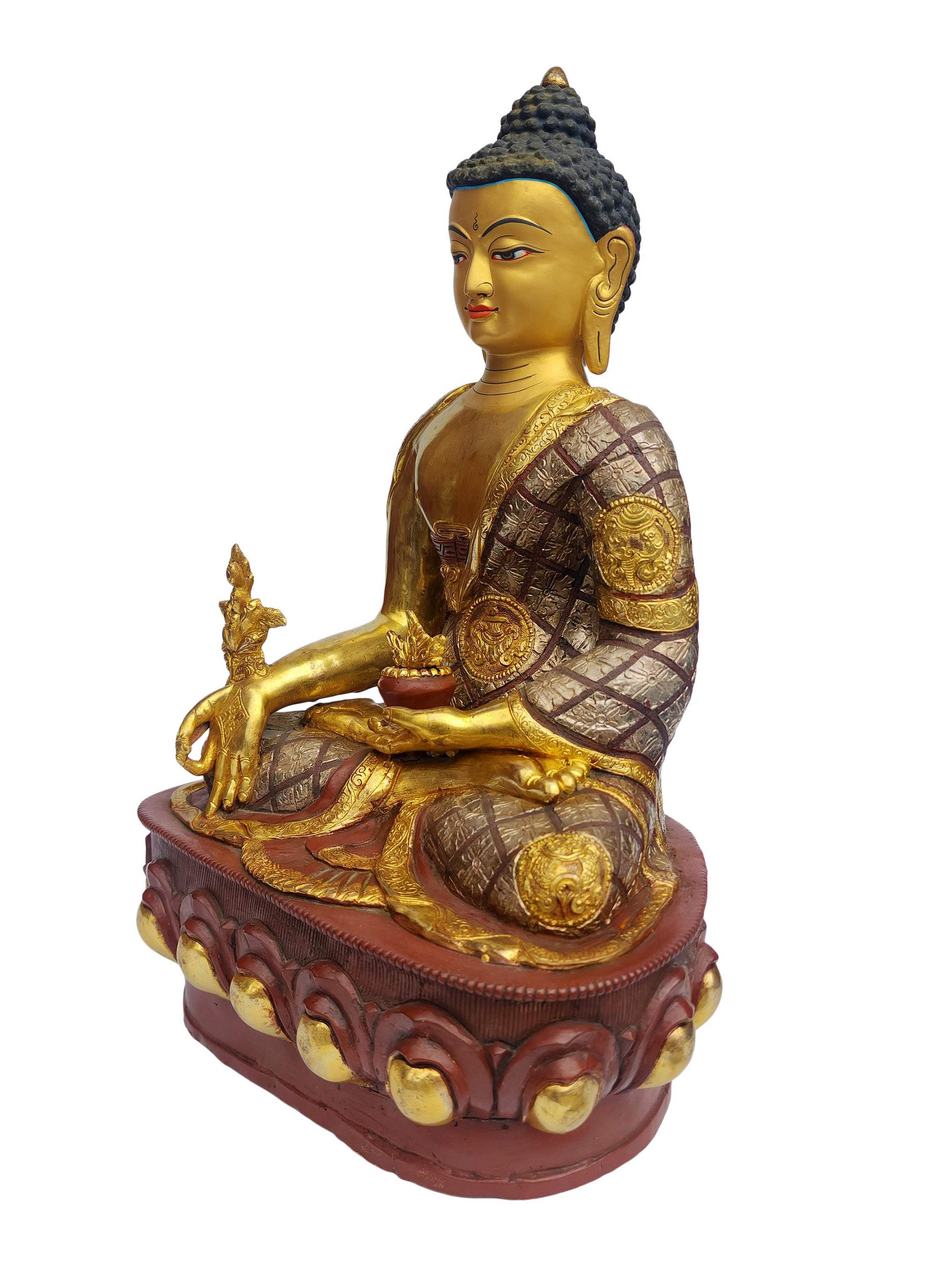 Medicine Buddha, Buddhist Handmade Statue, <span Style=