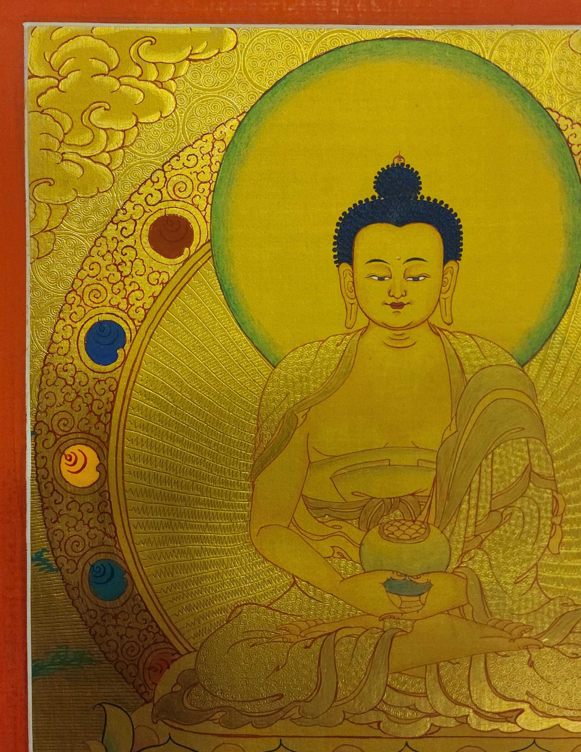 Amitabha Buddha Thangka, Buddhist Traditional Painting, <span Style=