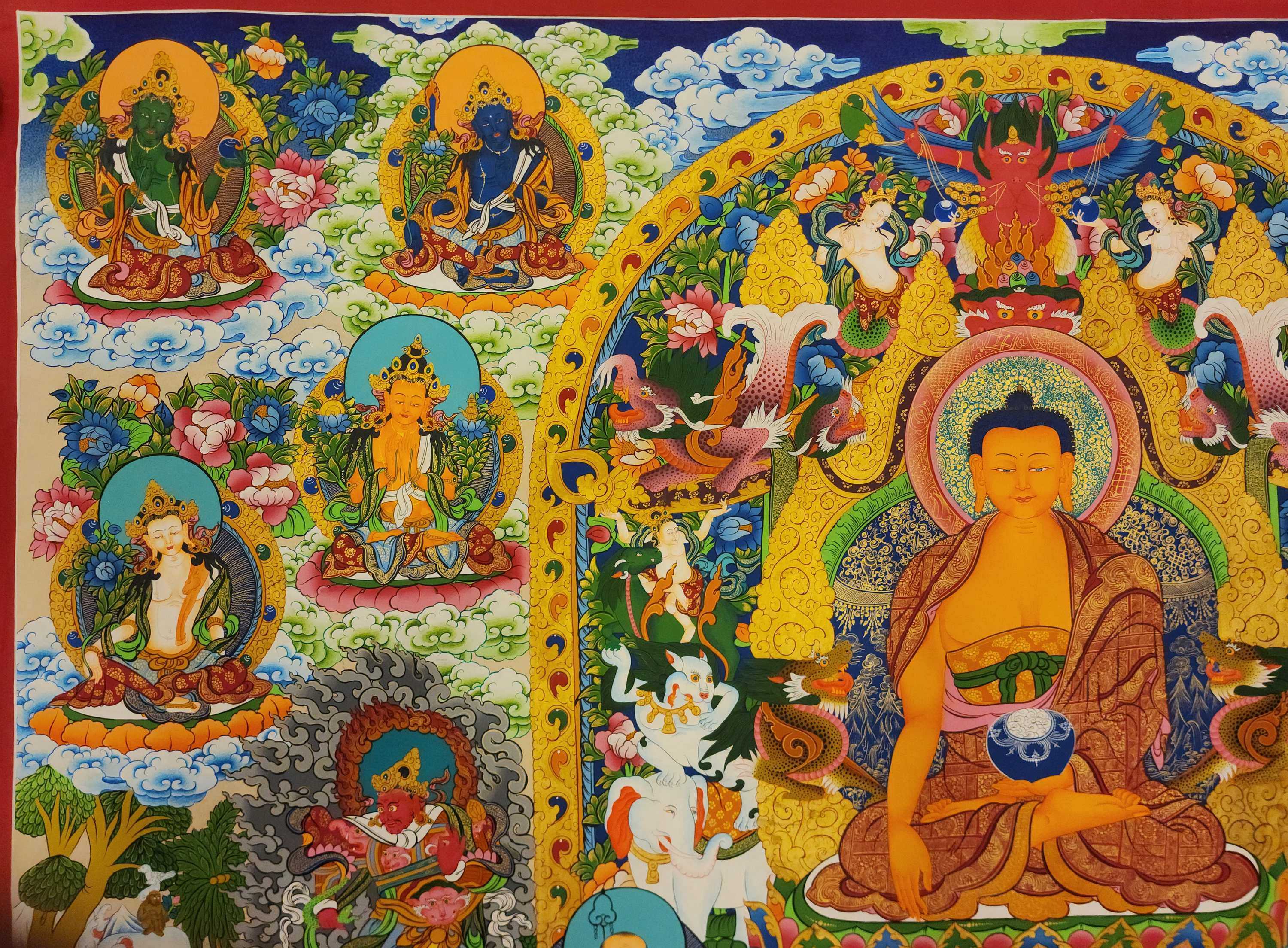 Shakyamuni Buddha Thangka, <span Style=