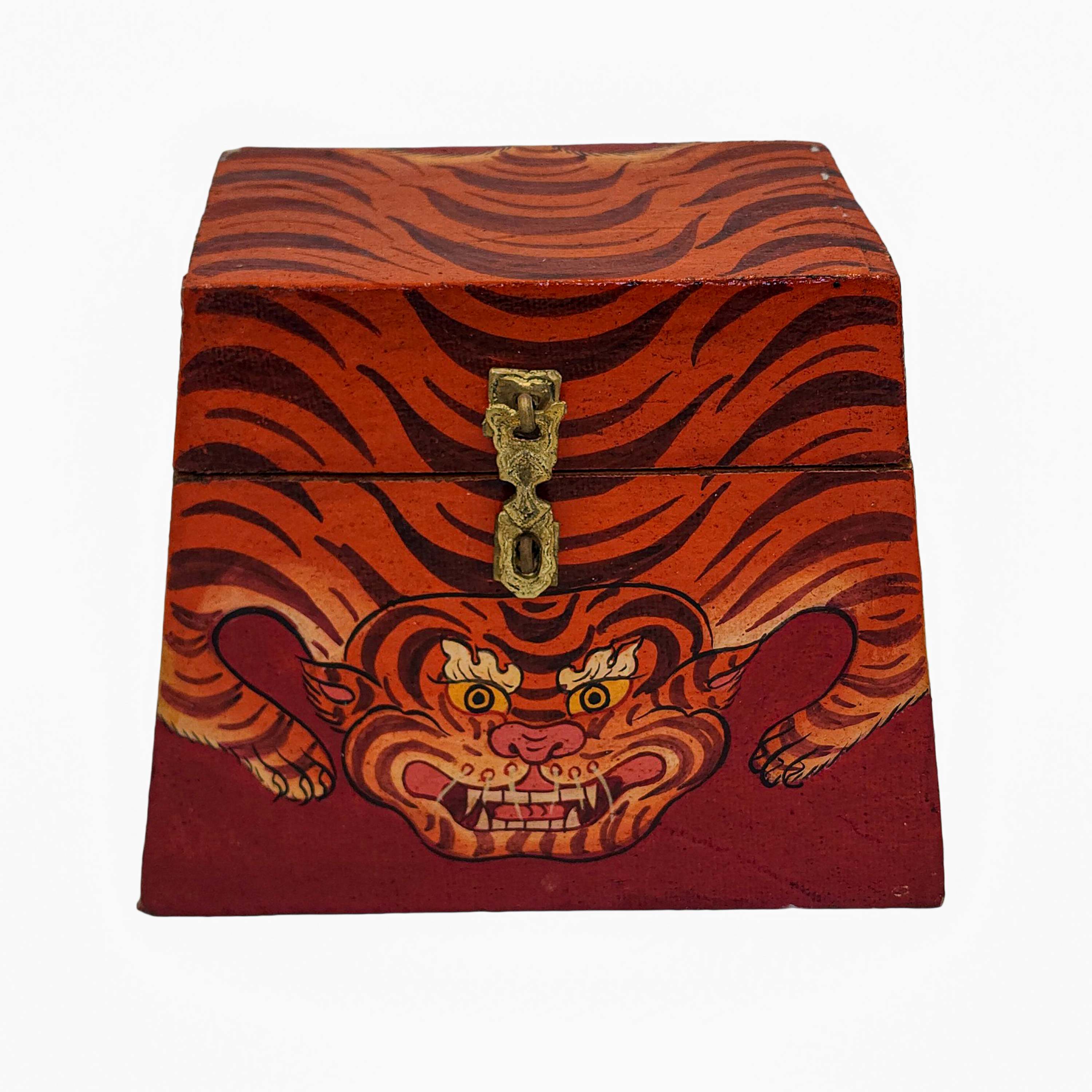 Tibetan Ritual Wooden Box <span Style=