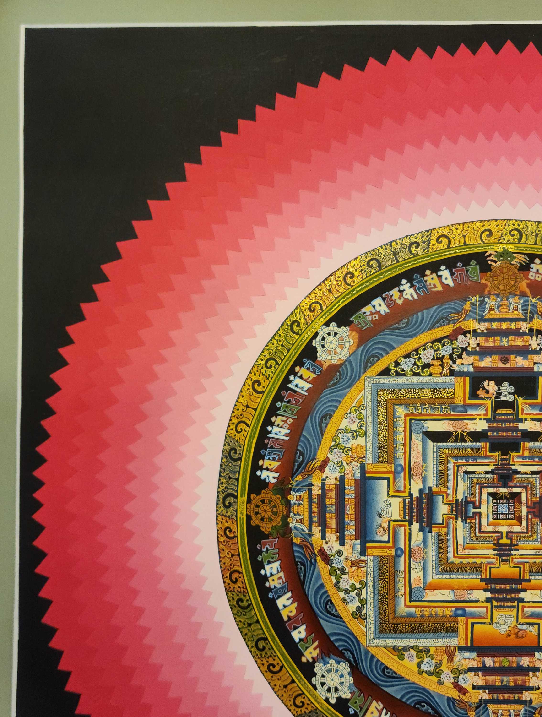 Kalachakra Mandalathangka, Buddhist Traditional Painting, Tibetan Style, <span Style=