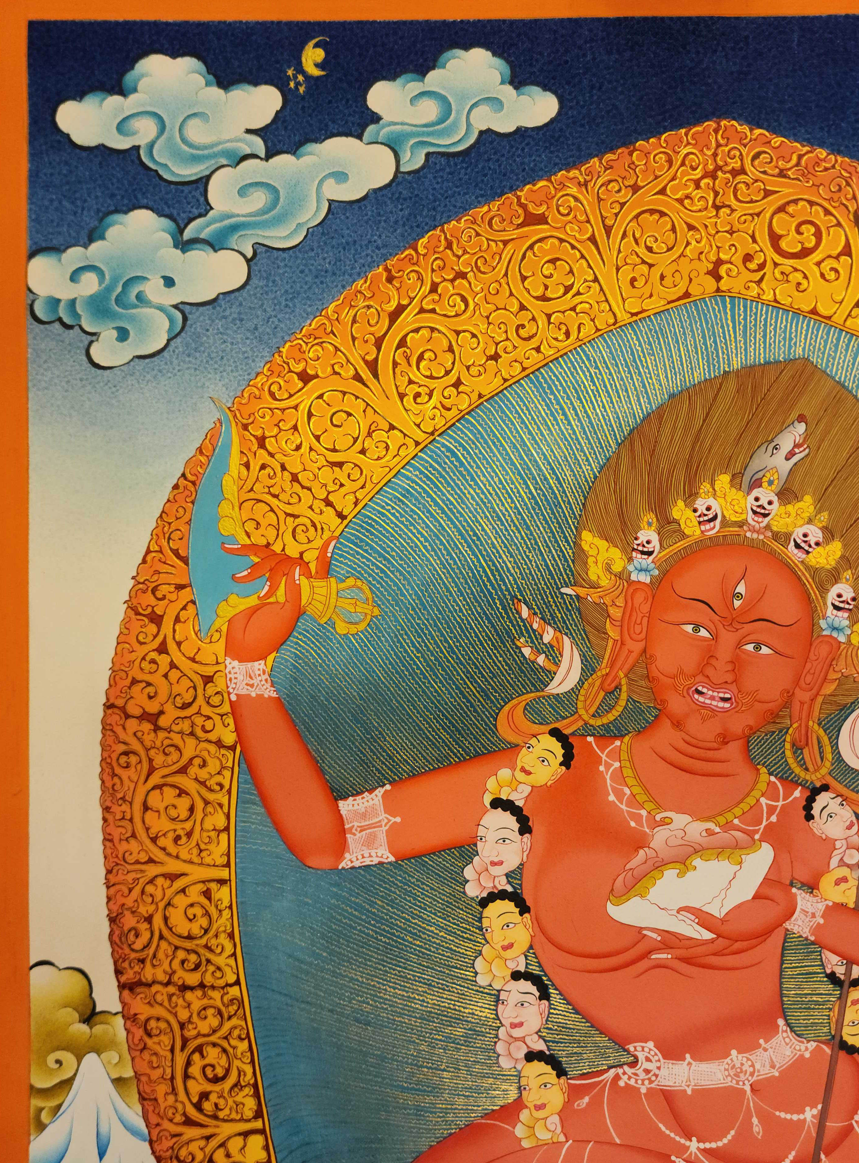 Vajravarahi - Dorje Phagmo, Buddhist Handmade Thangka Painting, <span Style=