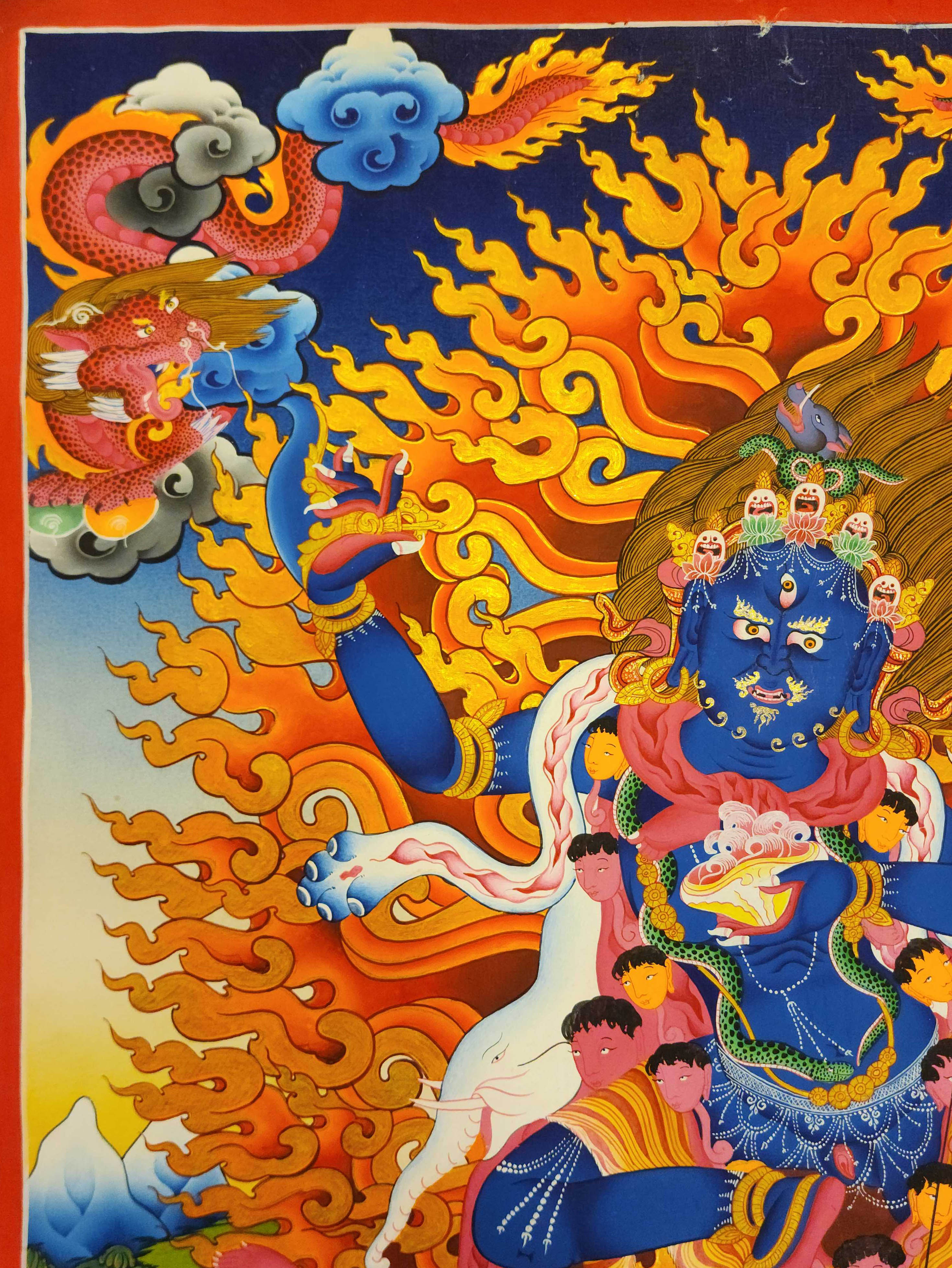 Nairatmya Yogini - Dagmema, Buddhist Handmade Thangka Painting, <span Style=