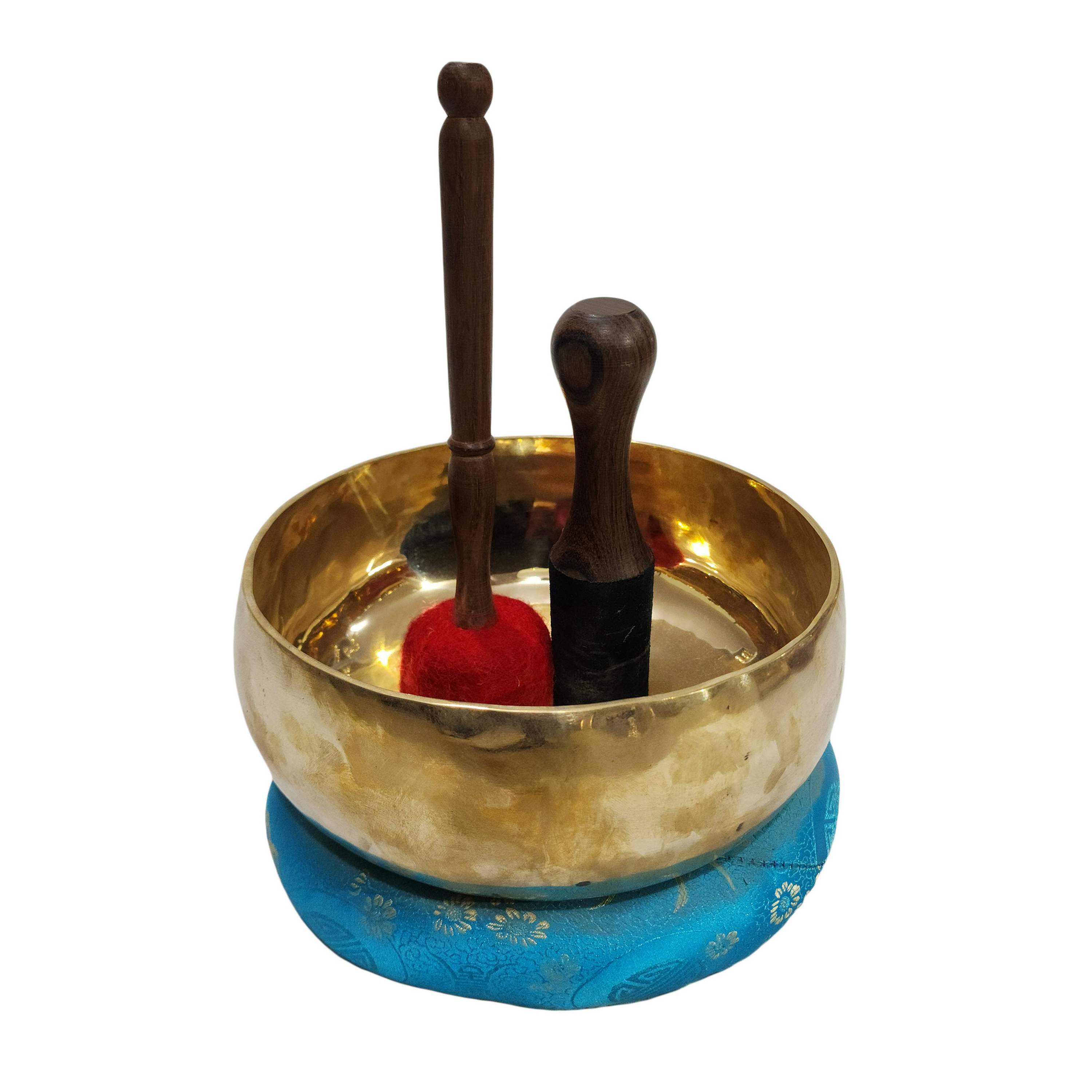 Singing Bowl, Buddhist Hand Beaten Therapy Bowls, With Glossy Finishing, Head Bowl