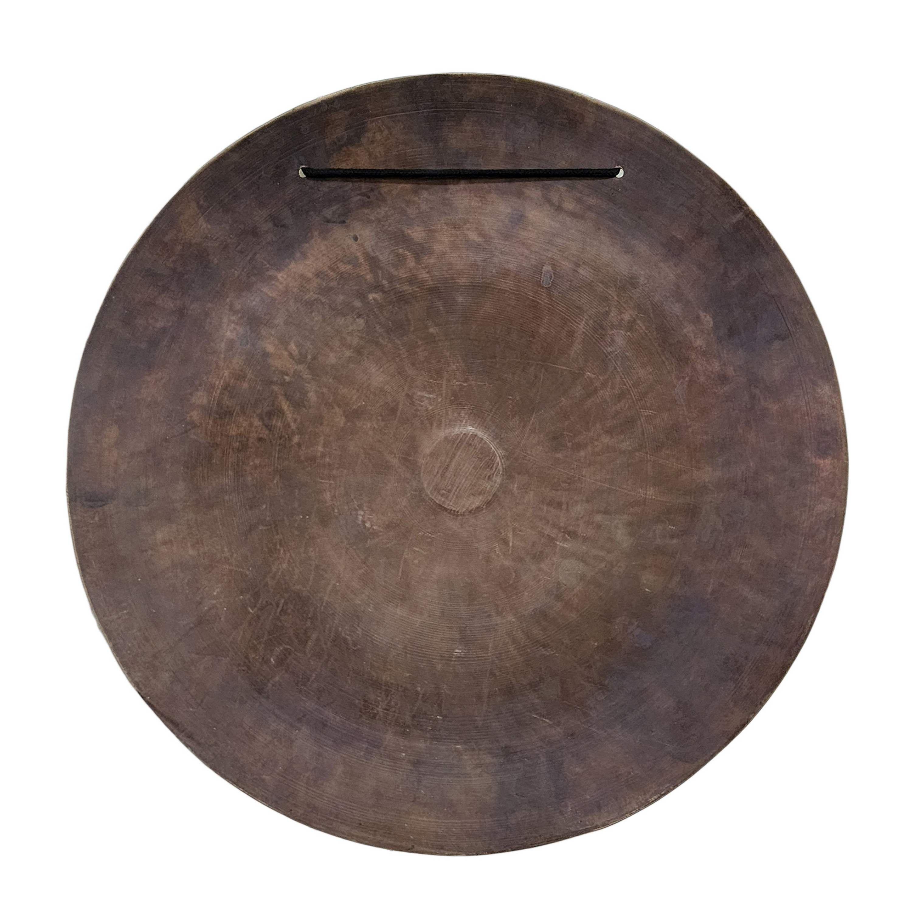 Gong, Tibetan handmade, Wind Gong, Flat Gong With Mandala Design, Shankha