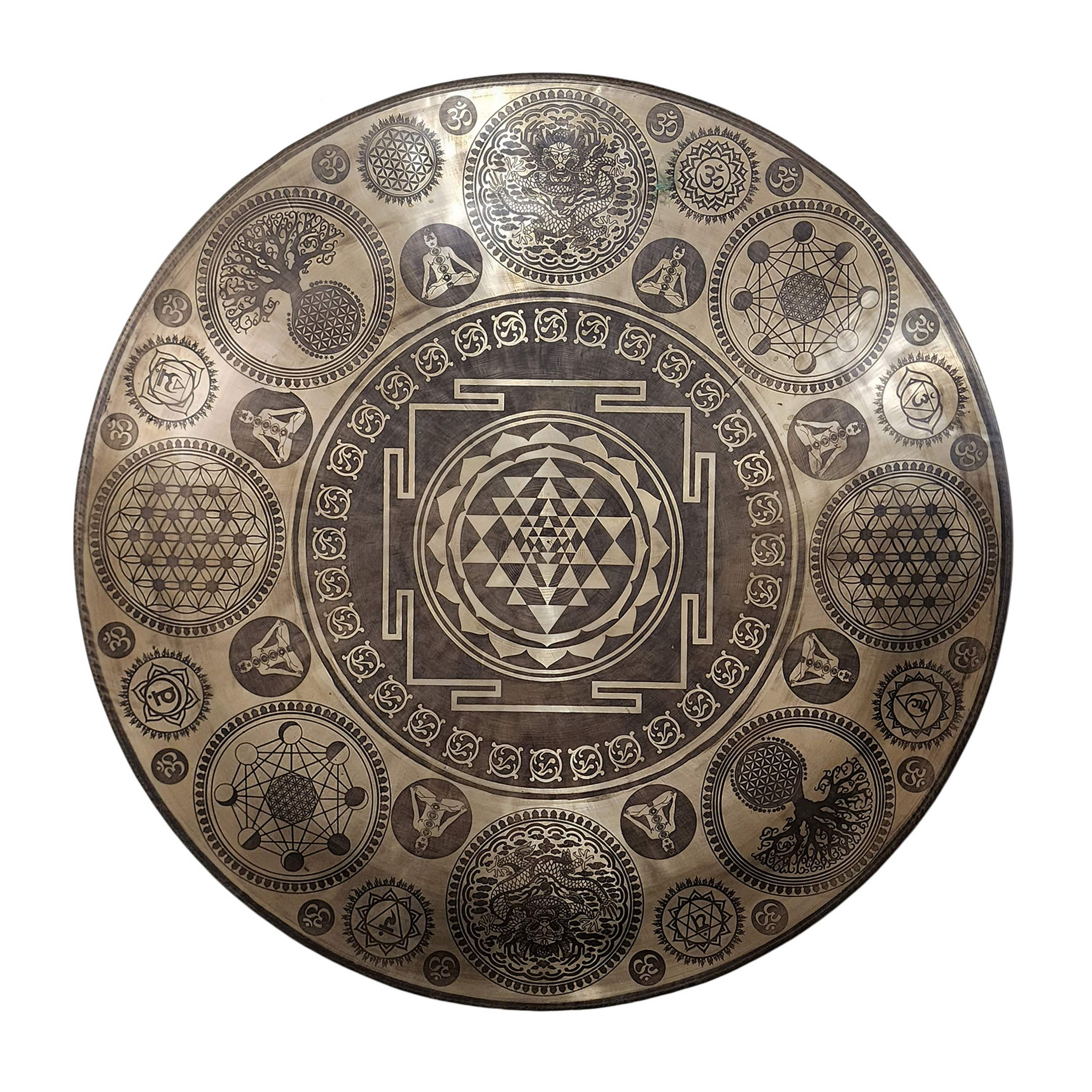 Handmade Authentic Gong from Nepal | Tibetan Style Gong for Meditation and  Spiritual Practice | Sound Healer