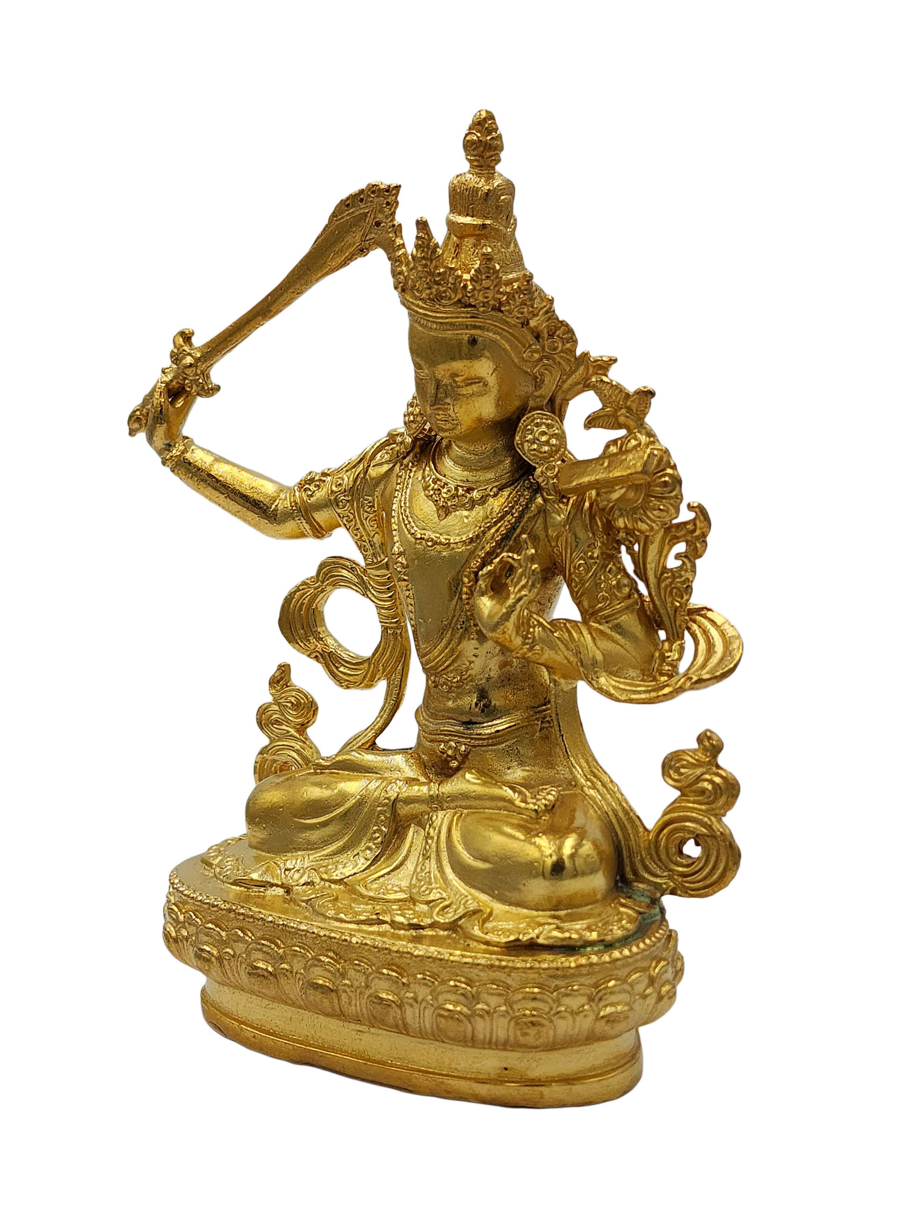 Manjushree, Buddhist Miniature Statue, <span Style=