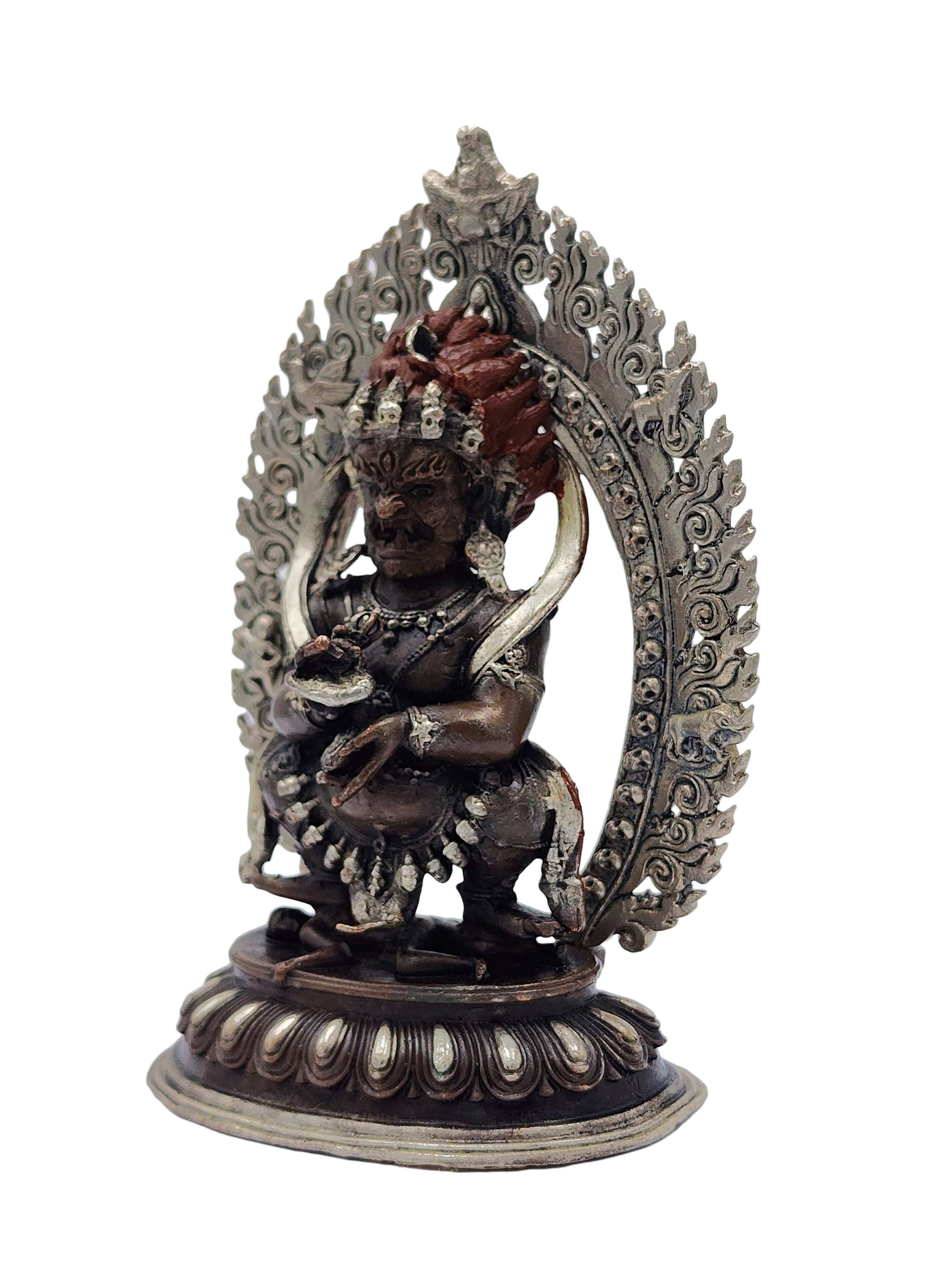 Mahakala Panjaranatha, Buddhist Miniature Statue, <span Style=